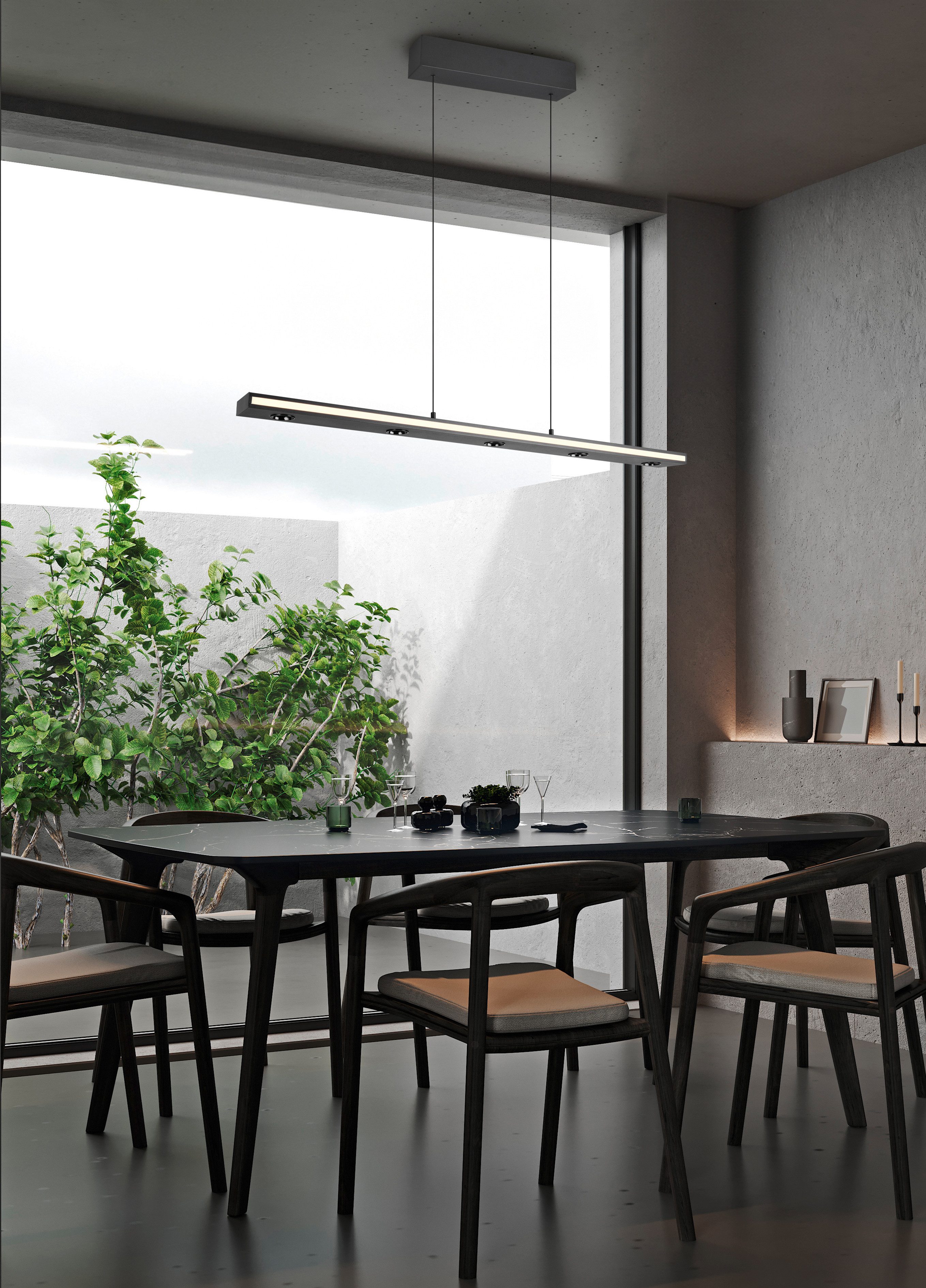 TRIO Leuchten LED Pendelleuchte GRAHAM, Hängeleuchte höhenverstellbar, dimm günstig online kaufen