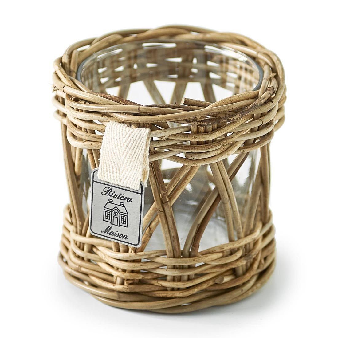 Rivièra Maison Teelichthalter Rustic Rattan Votive, Teelichthalter