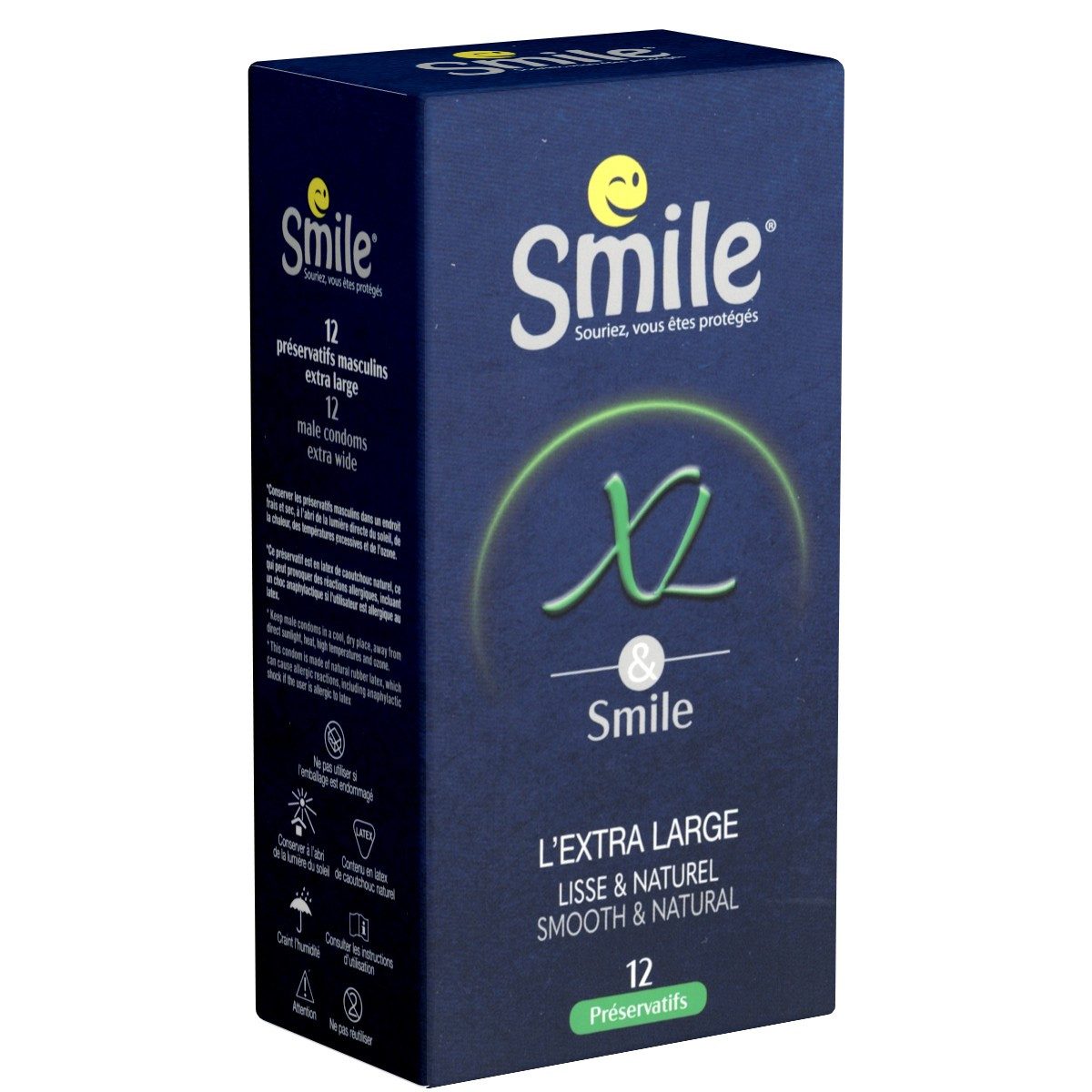 Smile Kondome XL & Smile Packung mit, 12 St., L’extra Large