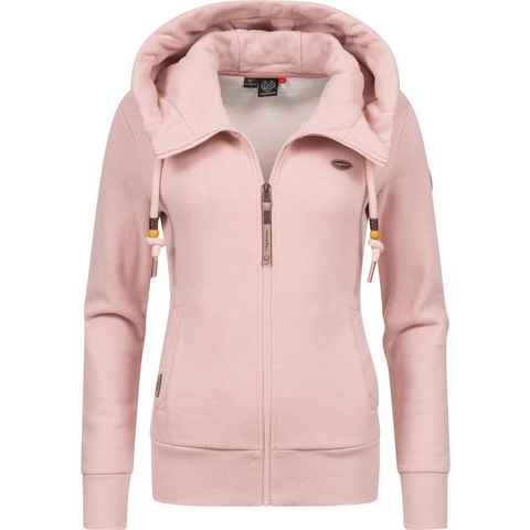 Ragwear Kapuzensweatjacke Emer weicher Damen Zip-Hoodie mit Kapuze