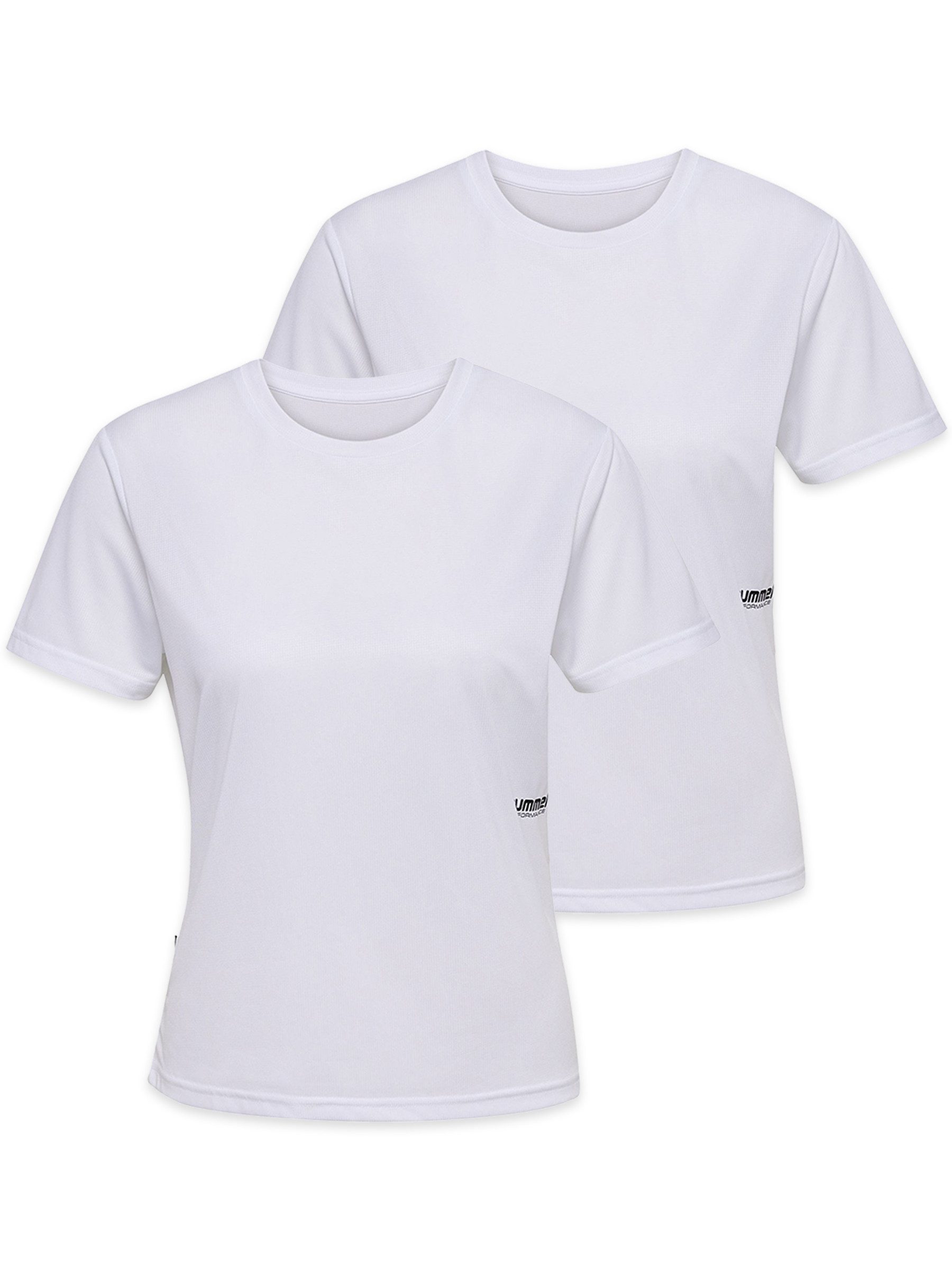 hummel T-Shirt Rundhals Kurzarm Regular Fit 2er-SetEinfarbig Sportlicher Look (2-tlg) hmlPULSE WORKOUT W T-SHIRT S/S