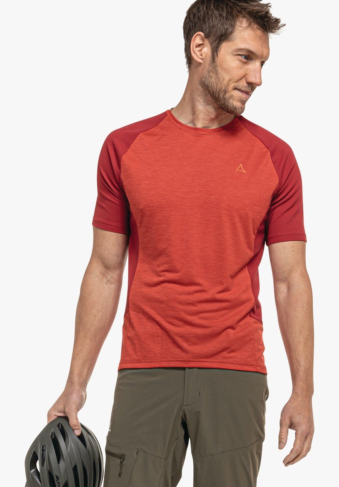 T-Shirt Auvergne (leicht, schnelltrocknend) rot Herren