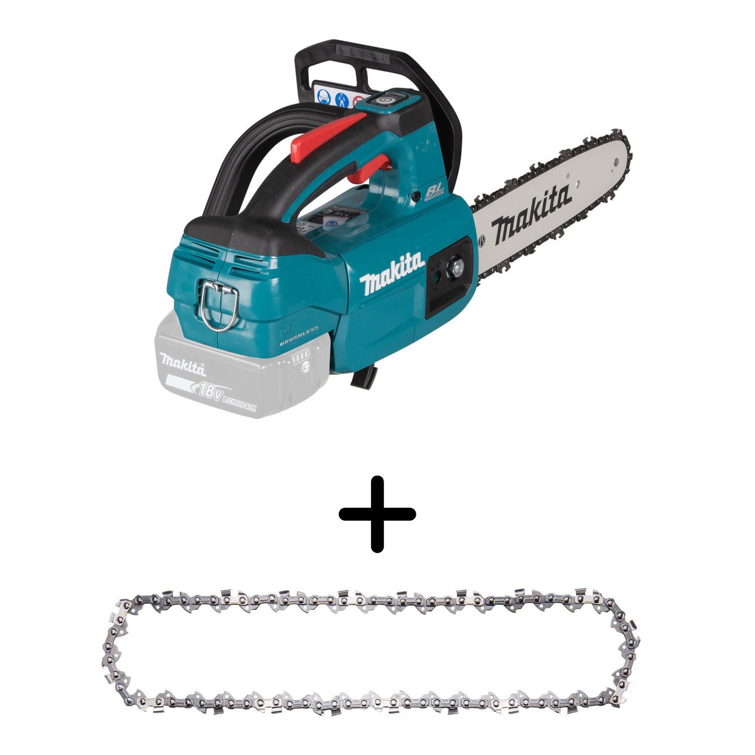 Makita Akku-Kettensäge Makita Akku-Kettensäge DUC254Z 18V mit 2x Sägekette 191H00-0
