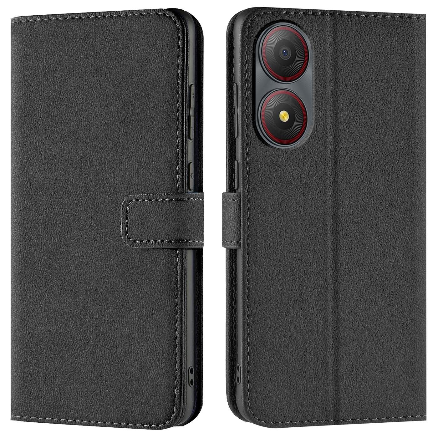 CoolGadget Handyhülle Wallet Klapp Tasche Book Case für ZTE Blade A34 6,6 Zoll, Hülle Klapphülle Flip Cover Etui Schutzhülle