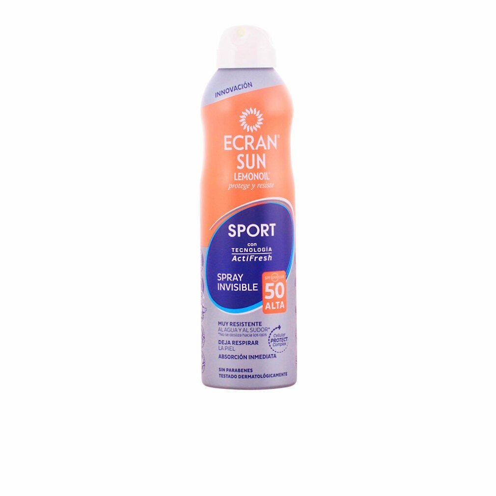 Ecran Sonnenschutzcreme Sun Lemonoil Sport Invisible Spray Spf50 250ml