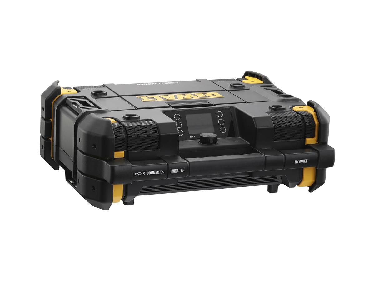 DeWalt TSTAK Akku- u.Netzradio mit Ladefunktion Baustellenradio (Digitalradio (DAB), FM-Tuner, steuerung über Smartphone mit Bluetooth 4.0)