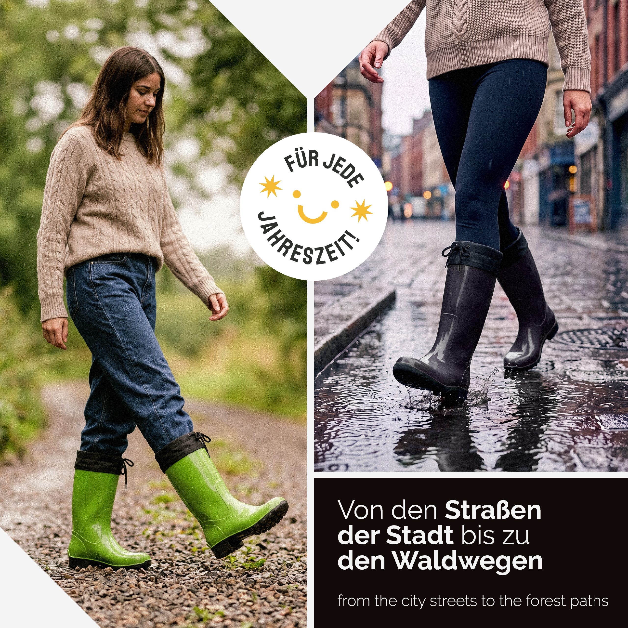 Ladeheid Damen Gummistiefel mit Stulpe LA-968 Gummistiefel – Bild 5 von 5