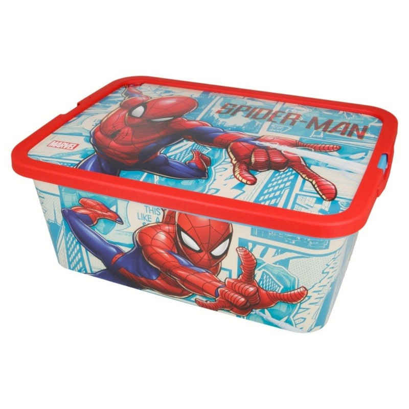 Tinisu Aufbewahrungsbox Spiderman Aufbewahrungsbox Store Box - 13 Liter
