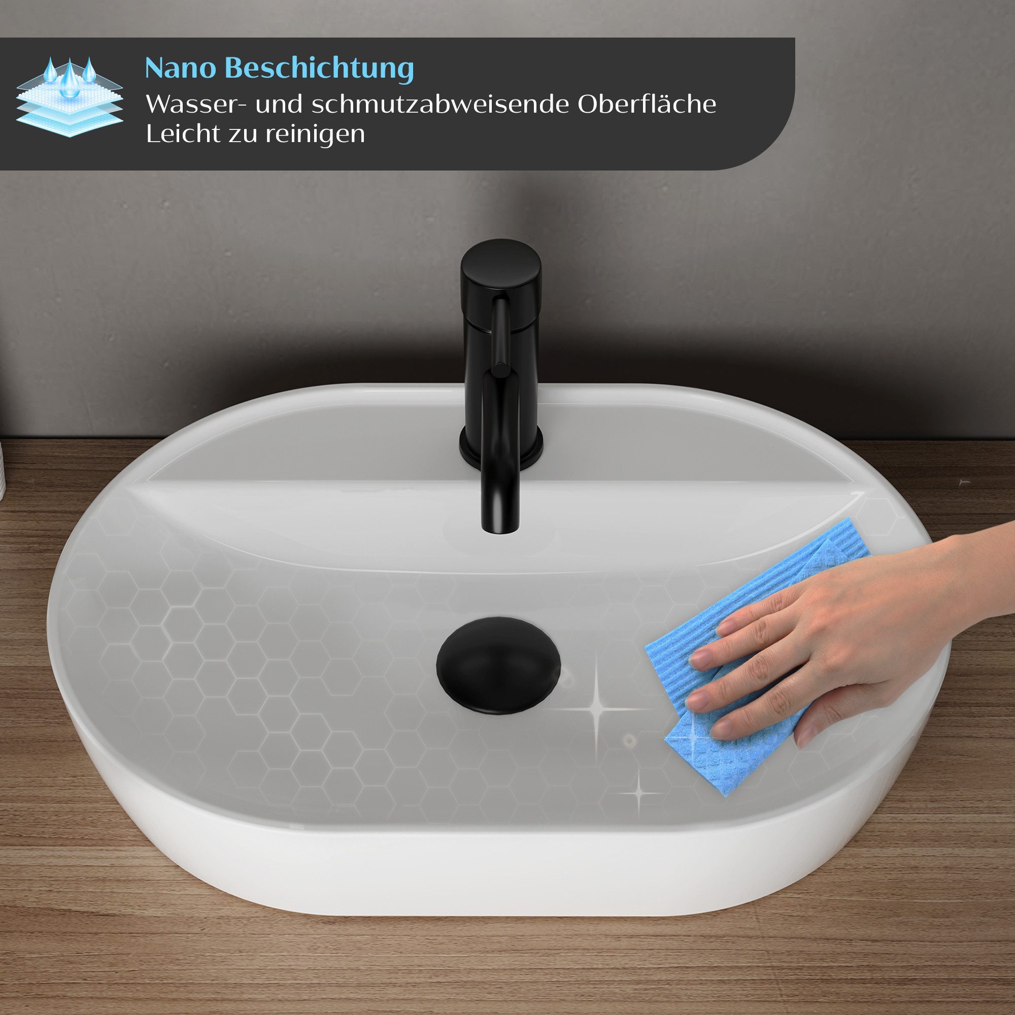 Alpenberger Aufsatzwaschbecken Bad Waschbecken Gäste WC günstig online kaufen