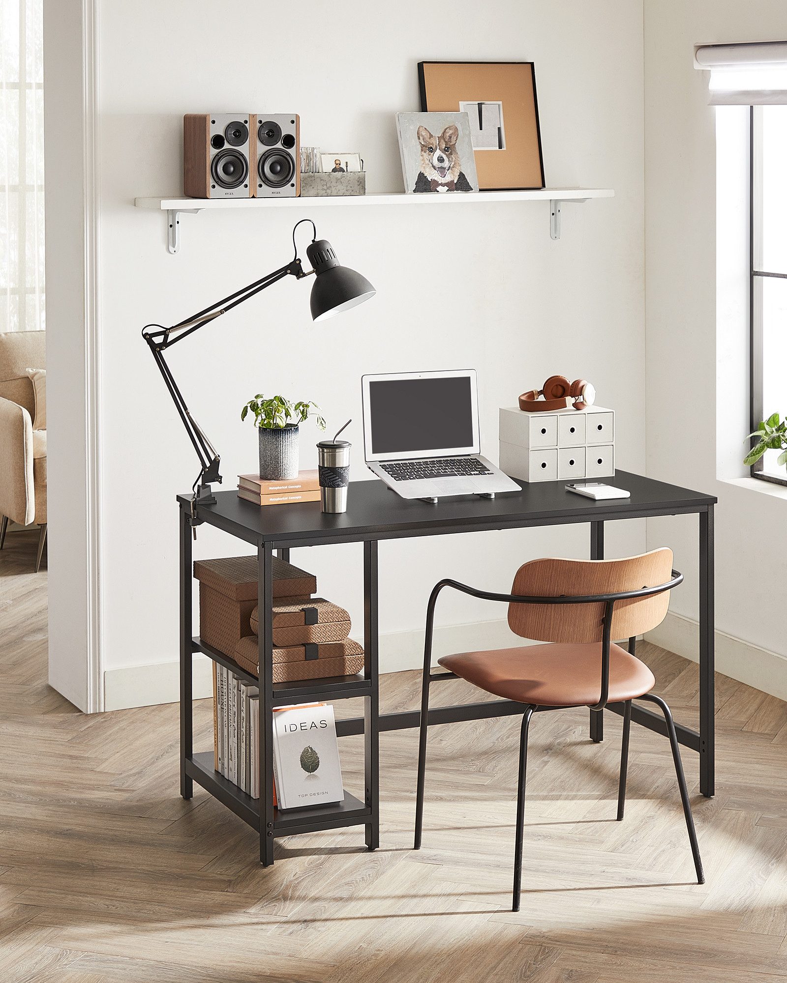 VASAGLE Schreibtisch Computertisch, 120/140cm Bürotisch mit günstig online kaufen