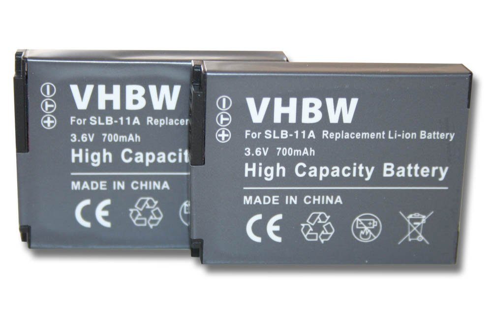 vhbw kompatibel mit Samsung Digimax WB690, WB650, WB700 Kamera-Akku Li-Ion 700 mAh (3,6 V)