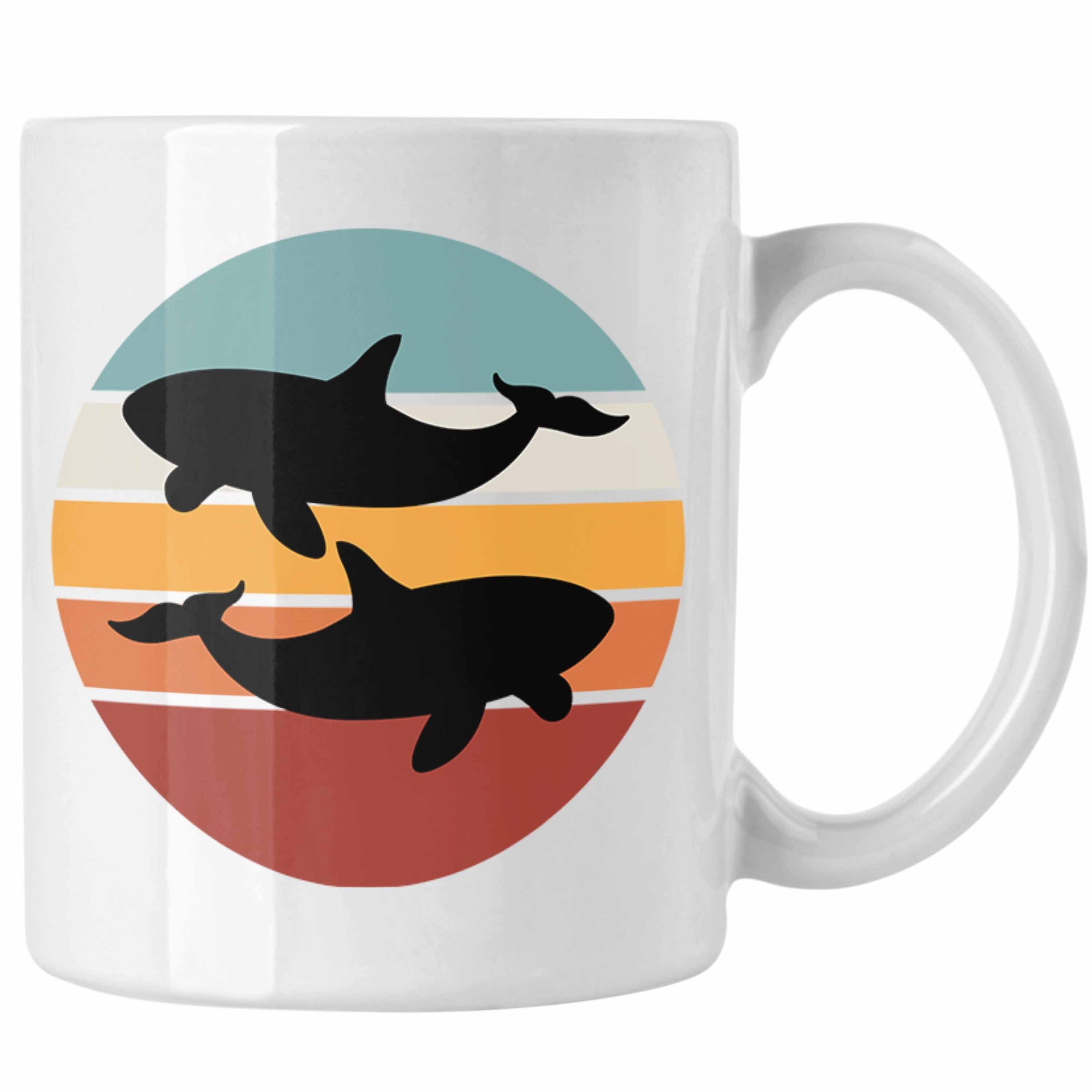 Trendation Tasse Retro Orca Tasse Geschenk Ozean Waal Weiss | Tassen