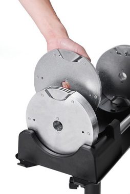 Prima-Online Kurzhantel Verstellbare Hantel Kurzhantel 23,5 oder 32,5 kg Schwarz oder Silber