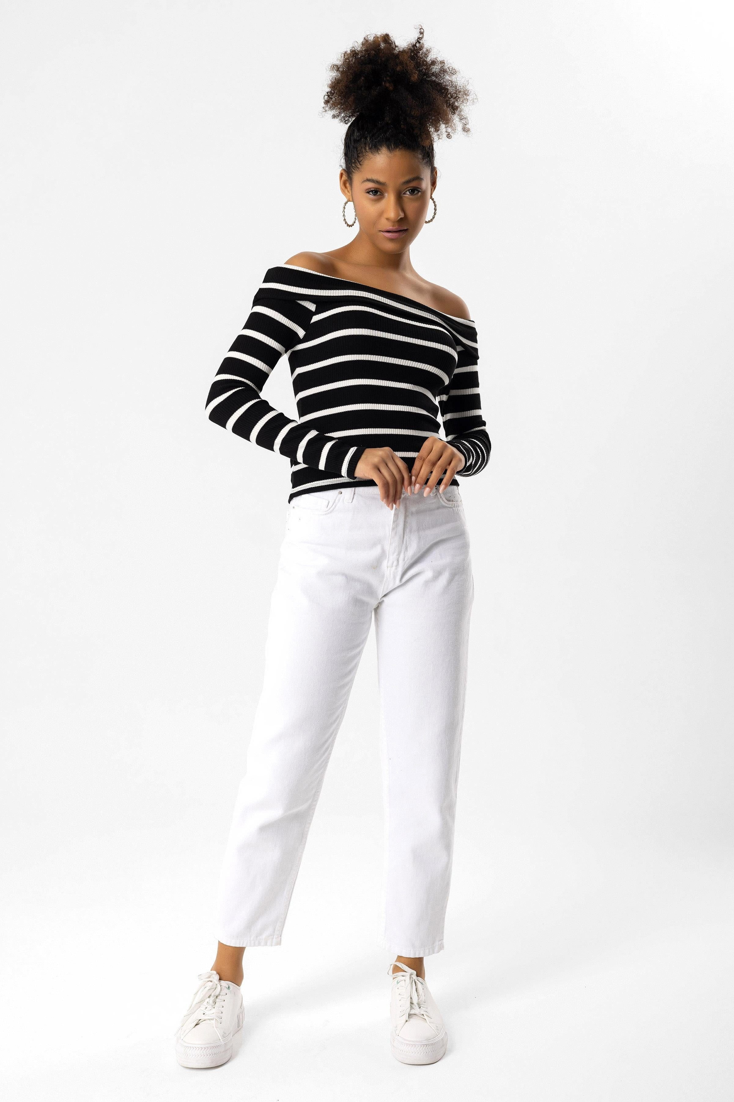 No Matter What T-Shirt Schulterfreie, schmale günstig online kaufen