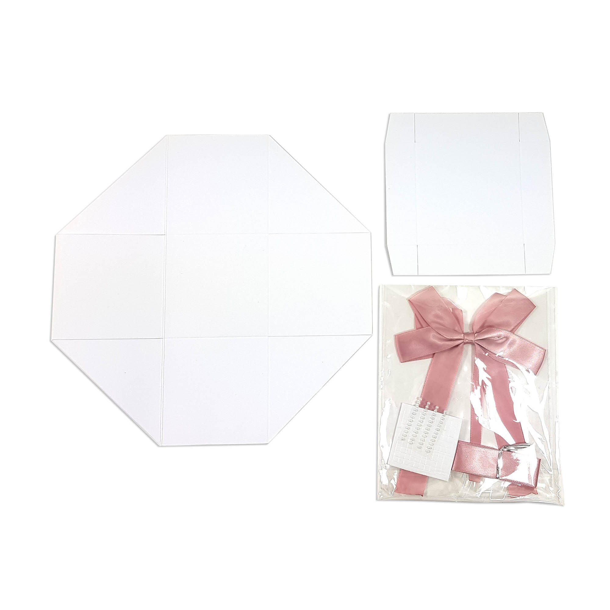 WUNDERVoll Explosionsbox Papierdekoration Frau Hochzeit DIY rosé/mint