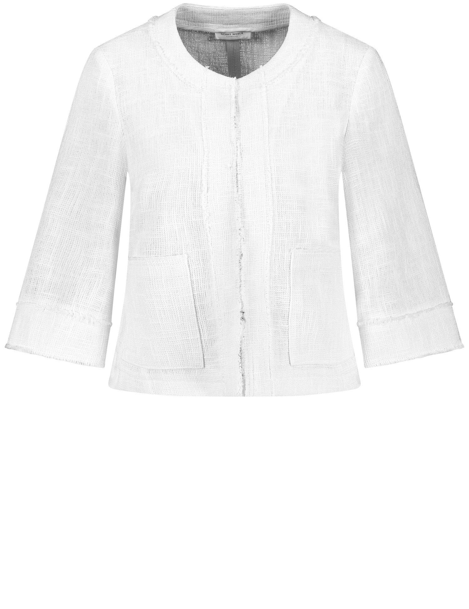 Jackenblazer Blazerjacke mit Fransenkanten