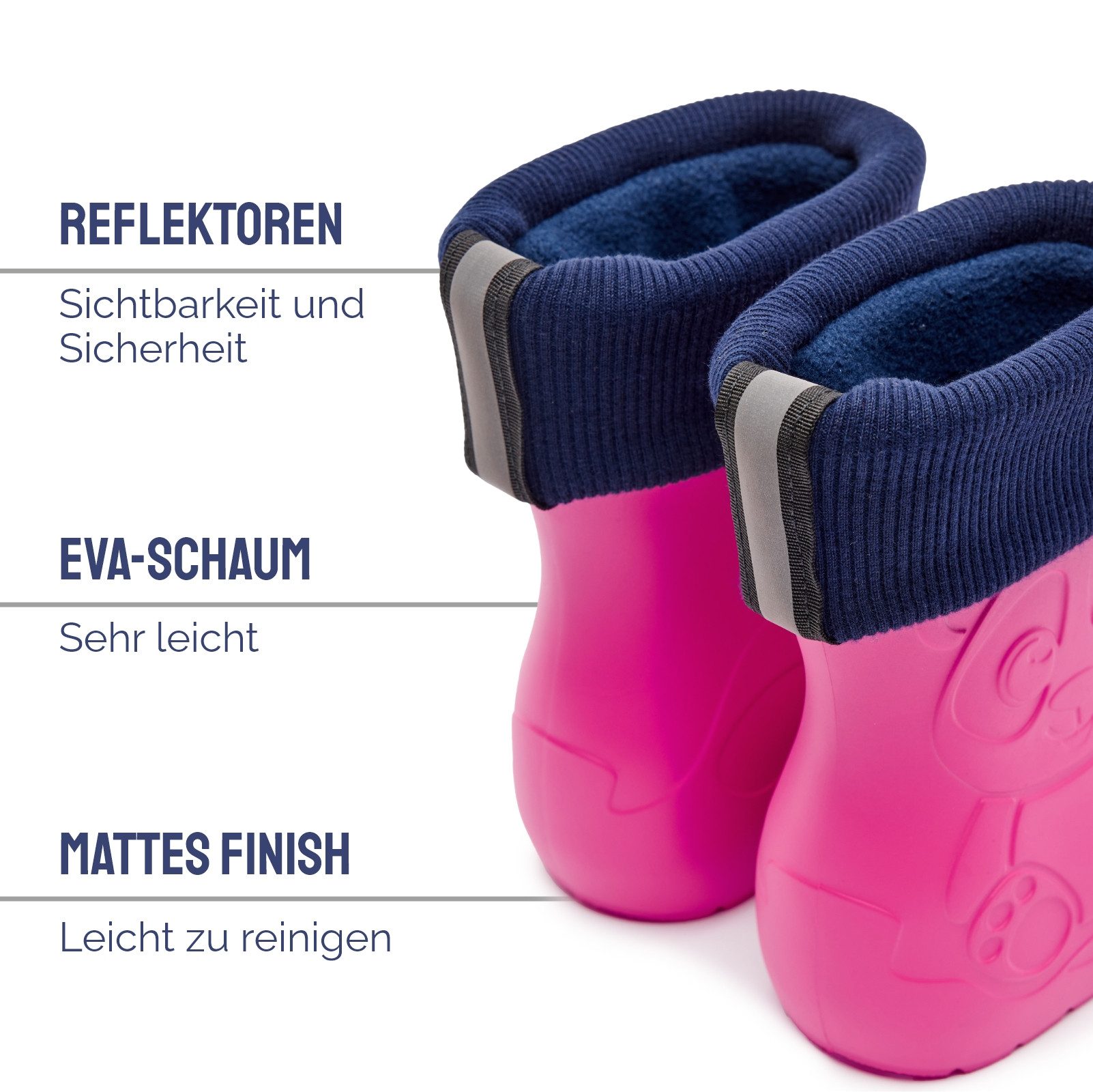 Ladeheid Kinder Federleichte Gummistiefel Thermo mit Fütterung LA-CA-Panda249 Gummistiefel – Bild 5 von 5