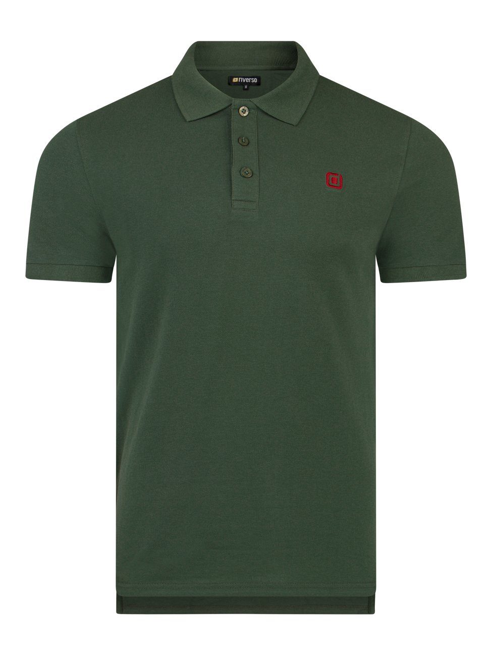 riverso Poloshirt Herren Polohemd RIVJohn Regular Fit (1-tlg) Basic Hemd aus 100% Baumwolle Nature Green