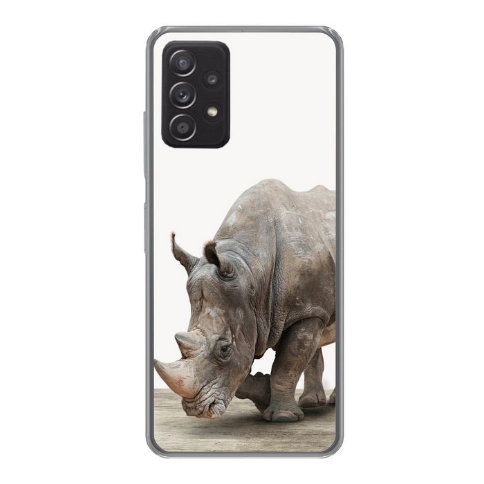 MuchoWow Handyhülle Nashorn - Jungen - Wildtiere - Kinder - Mädchen - Tiere Handyhülle Telefonhülle Samsung Galaxy A33