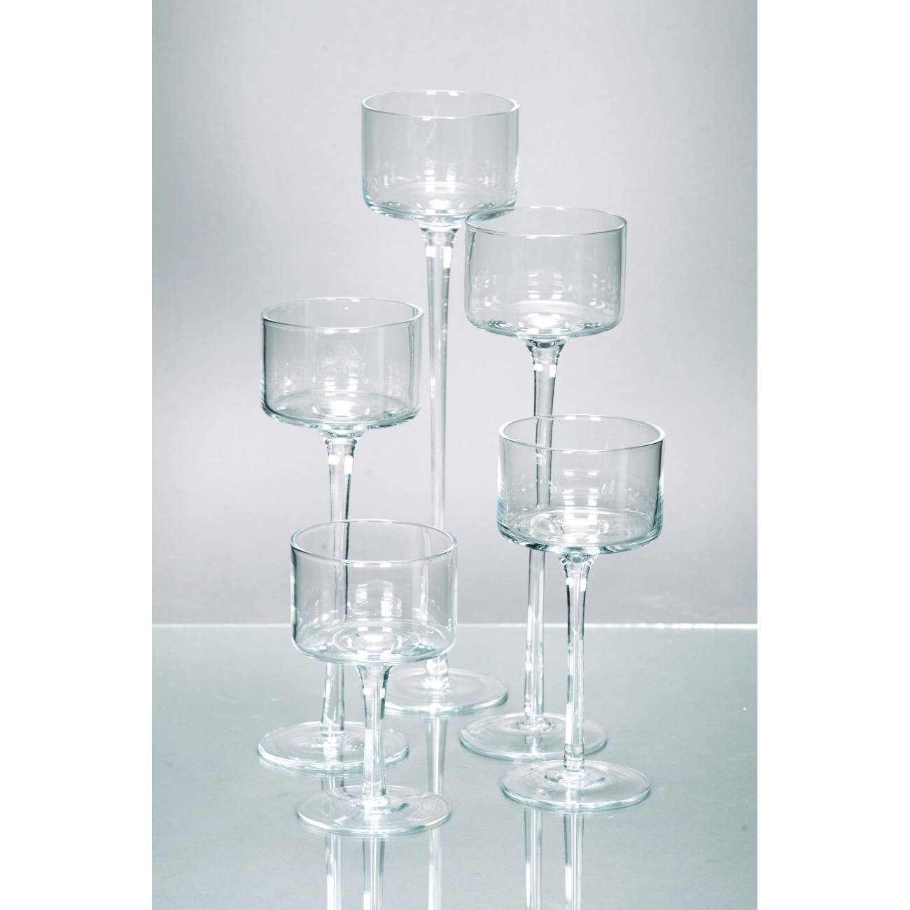 Rudolph Keramik Teelichthalter, Farbe: Transparent, Höhe: 15cm