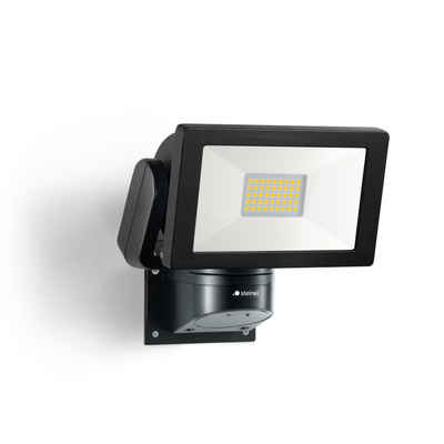 steinel LED Wandstrahler LS 300 schwarz, LED-Leuchtmittel, 4000K, LED Leuchtmittel