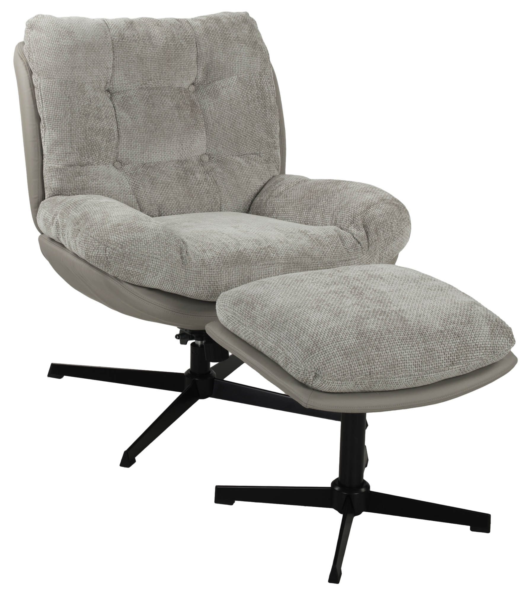Duo Collection Relaxsessel Tolox, (2-teilig) inkl. Hocker, sandfarbig - 78x95x91 (BxHxT)