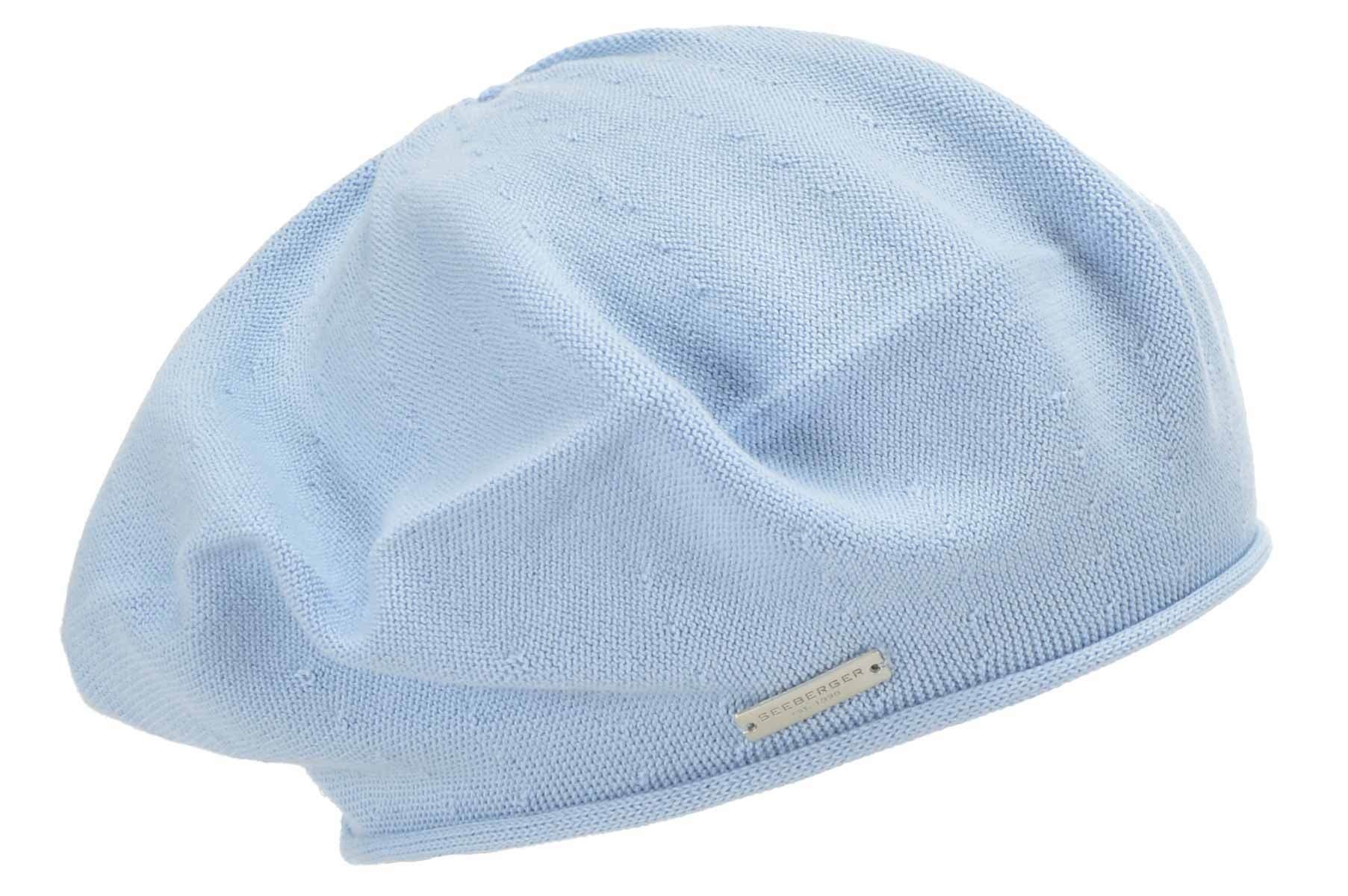 Seeberger Baskenmütze 100% Baumwoll Baske mit Rollkante 53607-0 günstig online kaufen