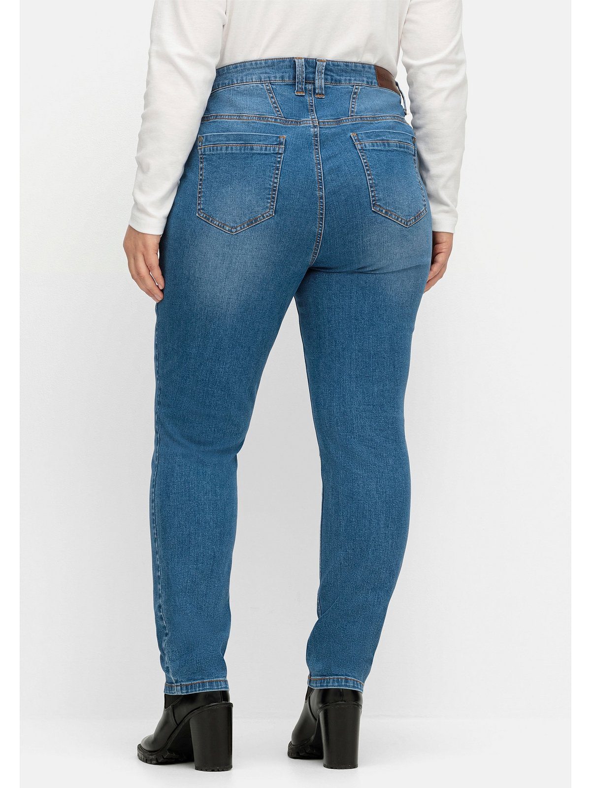 Große im Five-Pocket-Stil blue Sheego Denim Stretch-Jeans Größen