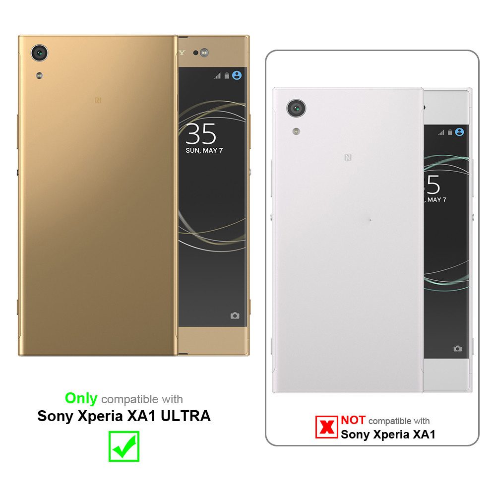 Cadorabo Handyhülle für Sony Xperia XA1 ULTRA Hülle Sony Xperia XA1 ULTRA, Klappbare Handy Schutzhülle - Hülle - mit Standfunktion und Kartenfach