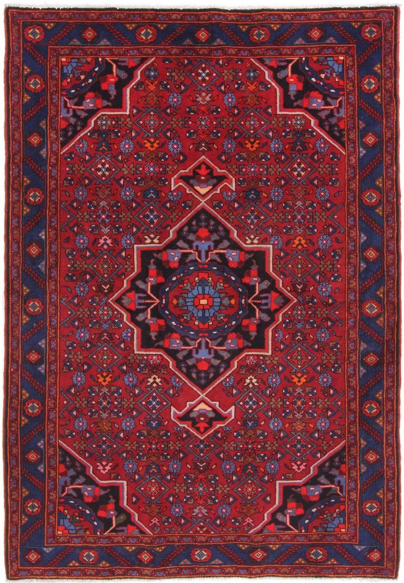 Orientteppich Hamadan Malayer 139x206 Perserteppich, 12 rechteckig, Orientteppich mm Höhe: / Handgeknüpfter Trading, Nain