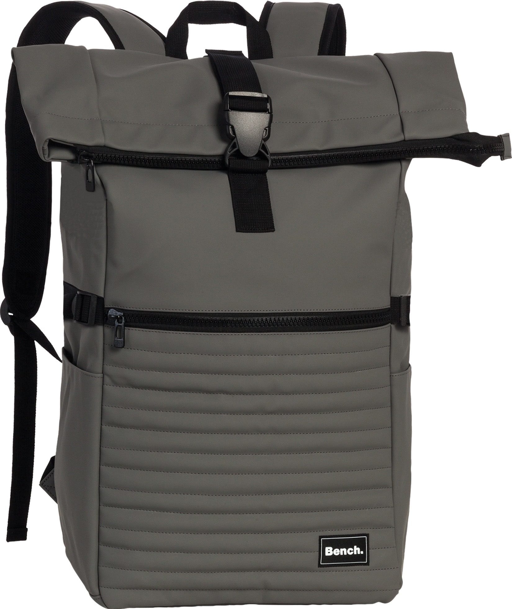 Bench. Rucksack Bench Unisex Businessrucksack Kunststoff, Herren, Damen Businessrucksack Kunststoff, PU, grau ca. 70cm hoch