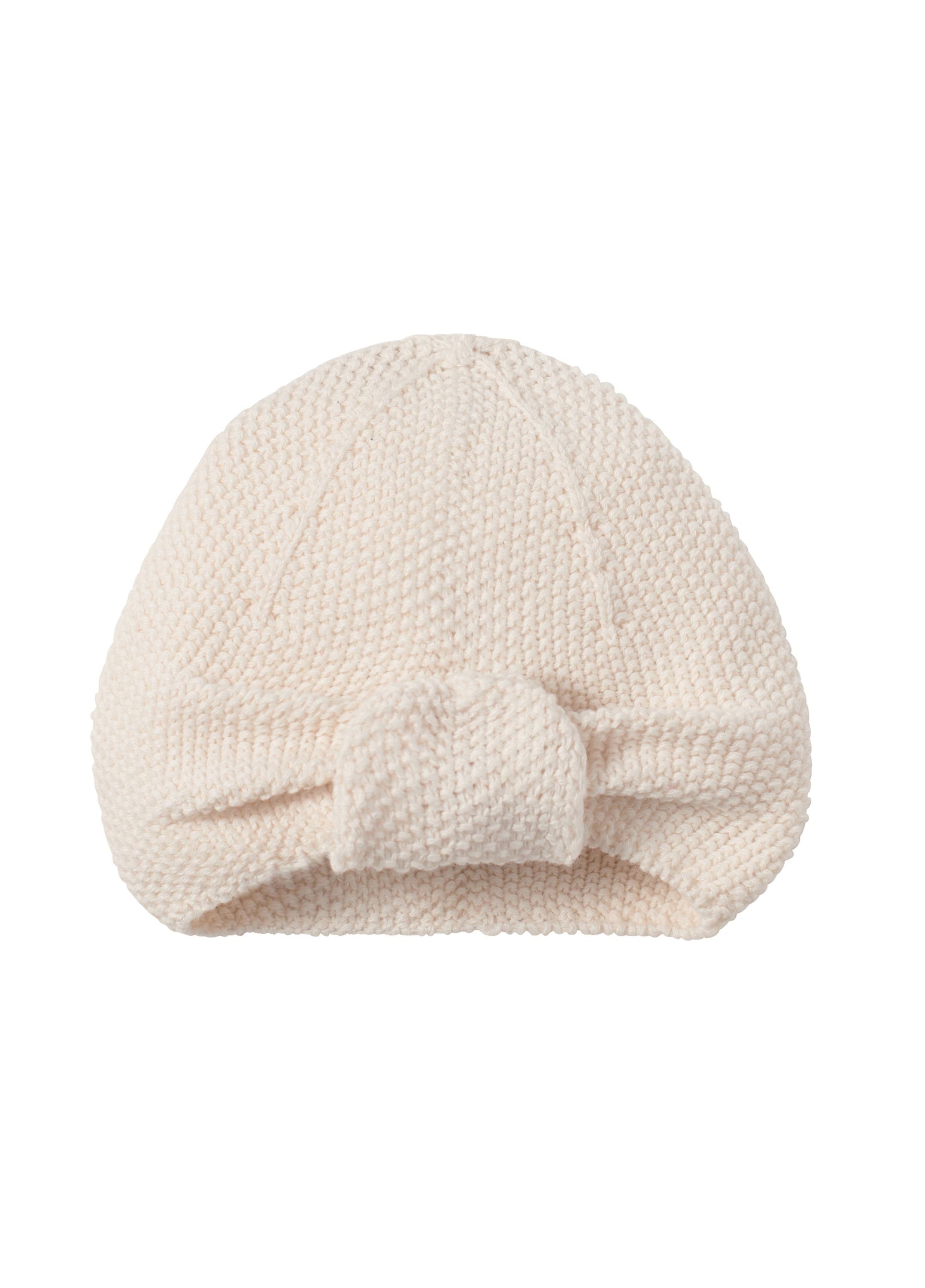 Geschenk - ideal für ab Geburt Company 100% Weiß als Coast Turban Natur Mädchen Neugeborene Baumwolle Turbanmütze Baby Nordic Strickmütze