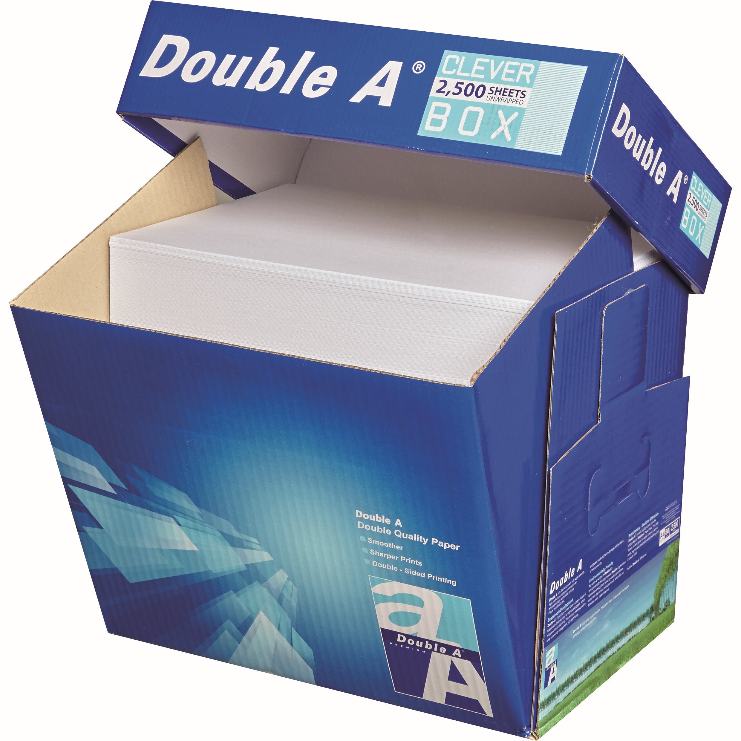 DOUBLE A Kopierpapier Öko-Box, DIN A4, 80 g/m², Öko-Box: 2.500 Blatt