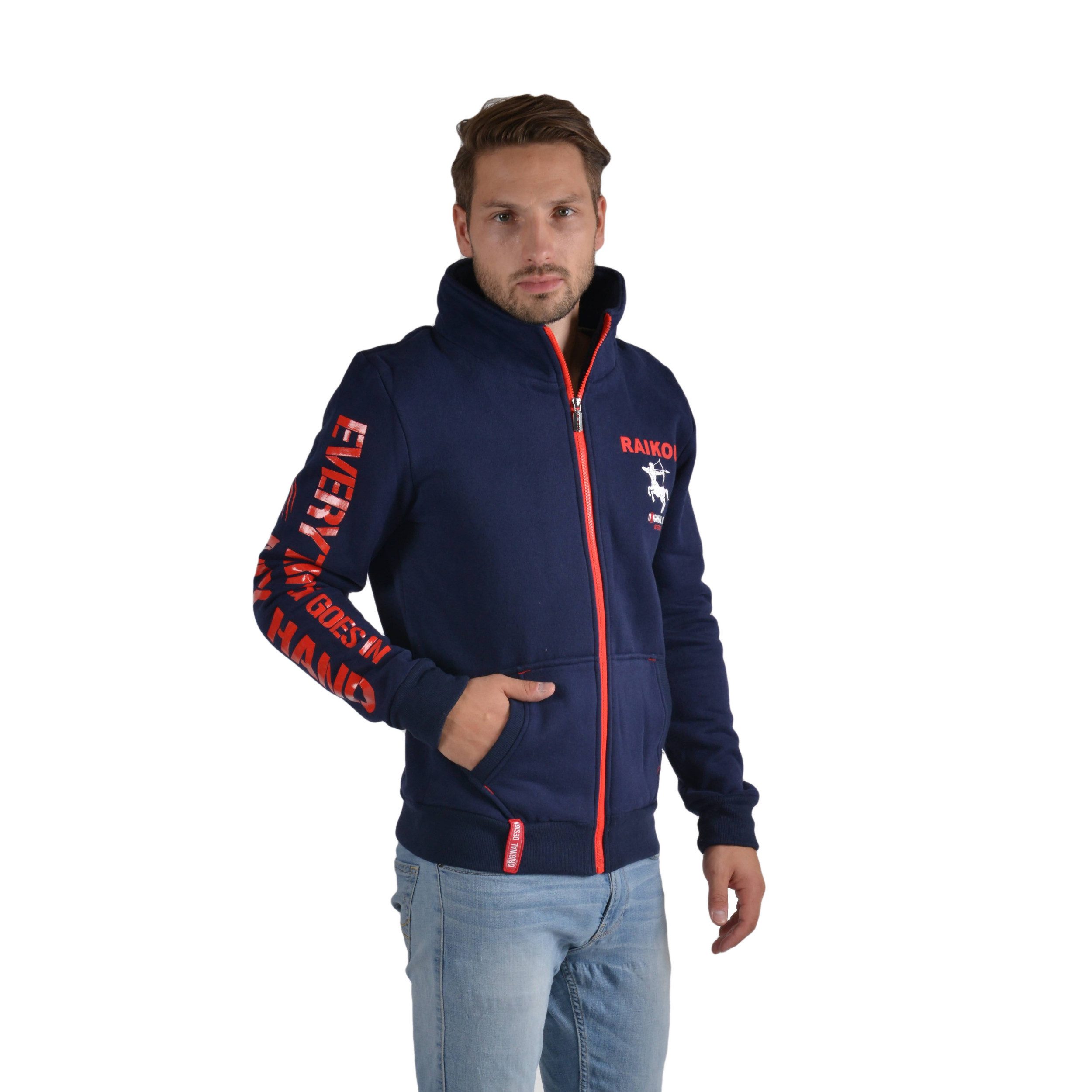 M-Diamant Hoodie Пуловеры Winterjacke Sweatjacke mit Schalkragen Rückenprint Unisex Großer Rückenprint mit Schriftzug auf dem Ärmel