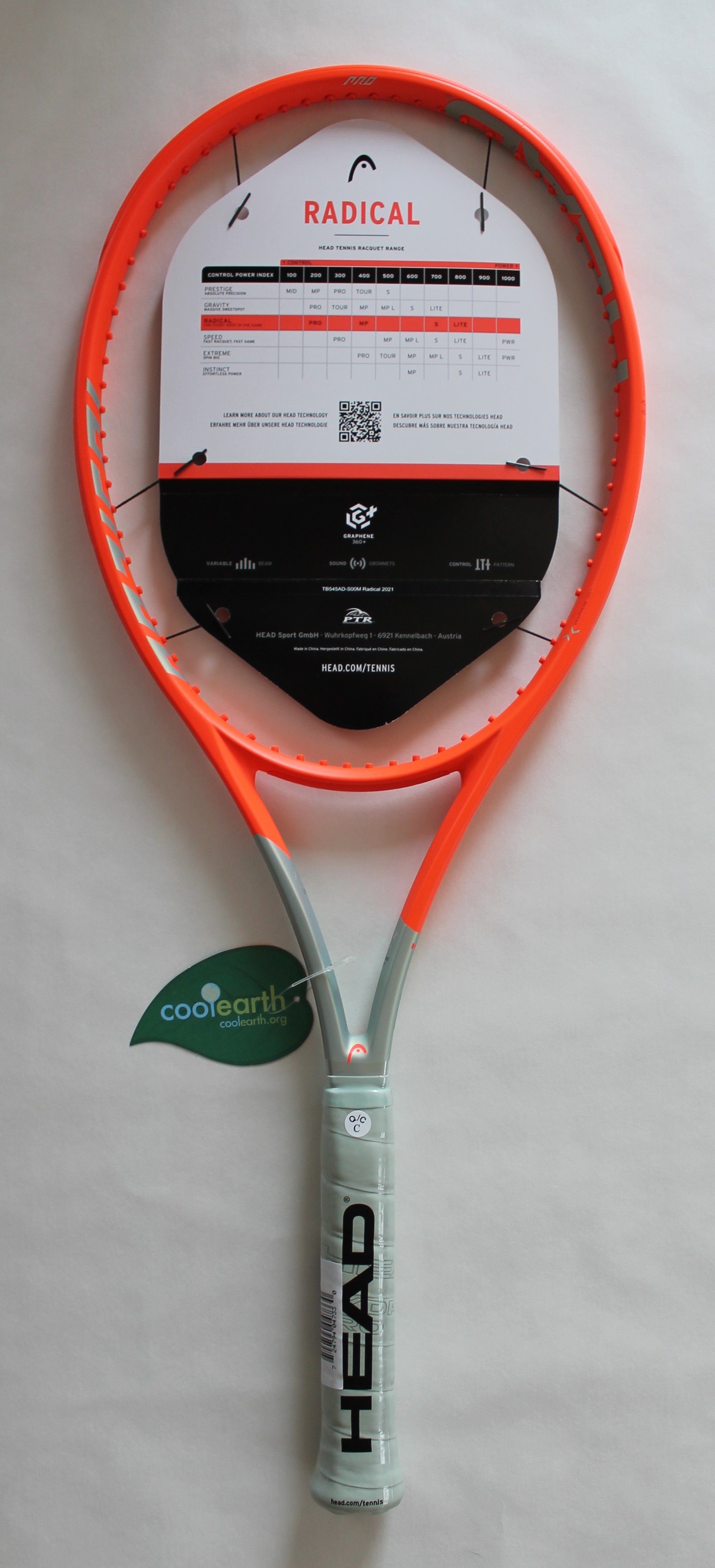 PRO Tennis Turnierschläger Racket Head Tennisschläger HEAD 360+ Radical Graphene (1-tlg) unstrung,