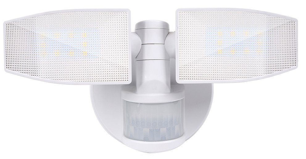 Northpoint LED Wandstrahler Bewegungsmelder 2 Fluter-Köpfe Schwenkbar Batte günstig online kaufen