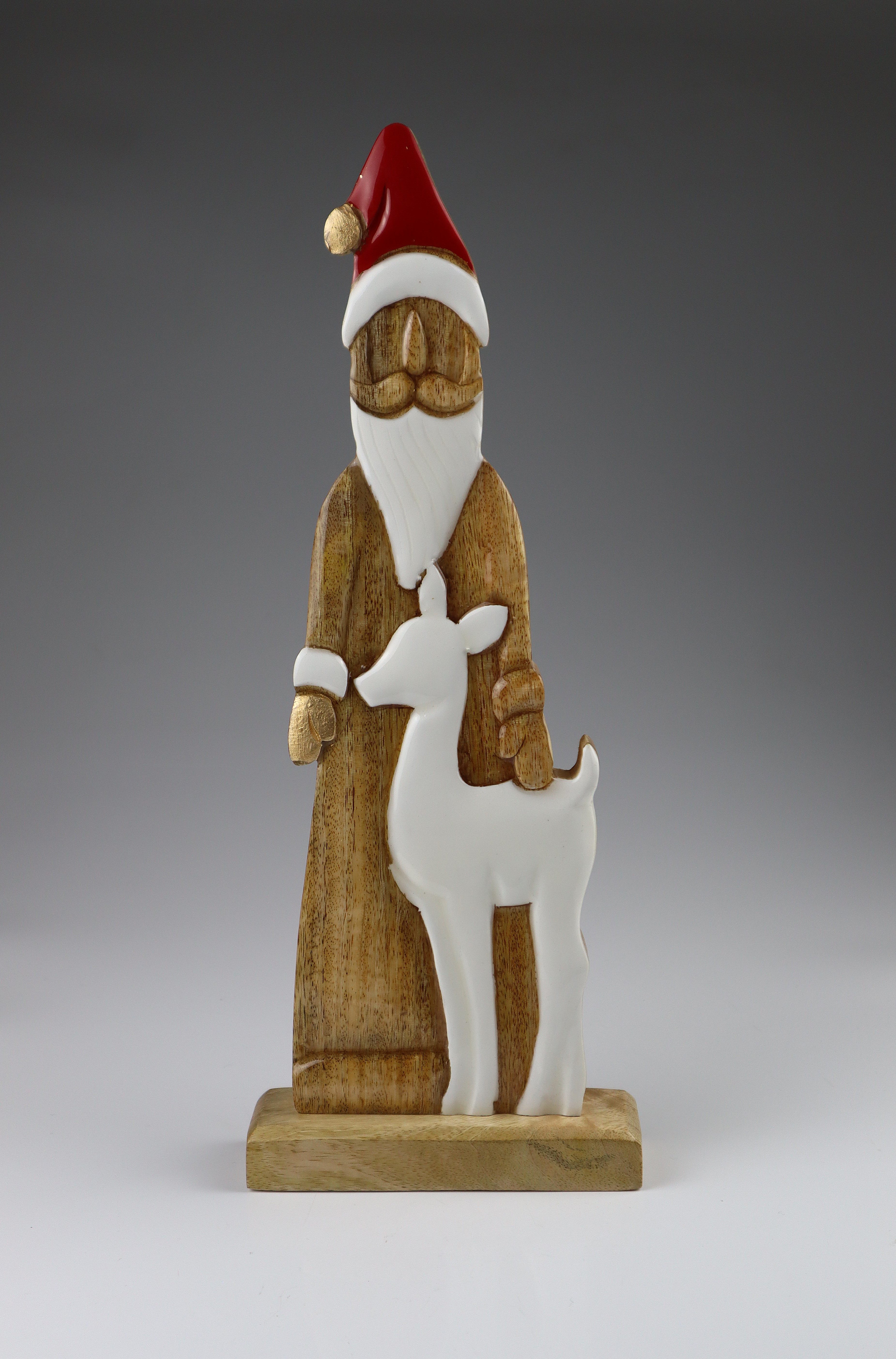 AM Design Dekofigur Dekoobjekt aus Holz, 2er Set, BxH: 10x30 cm