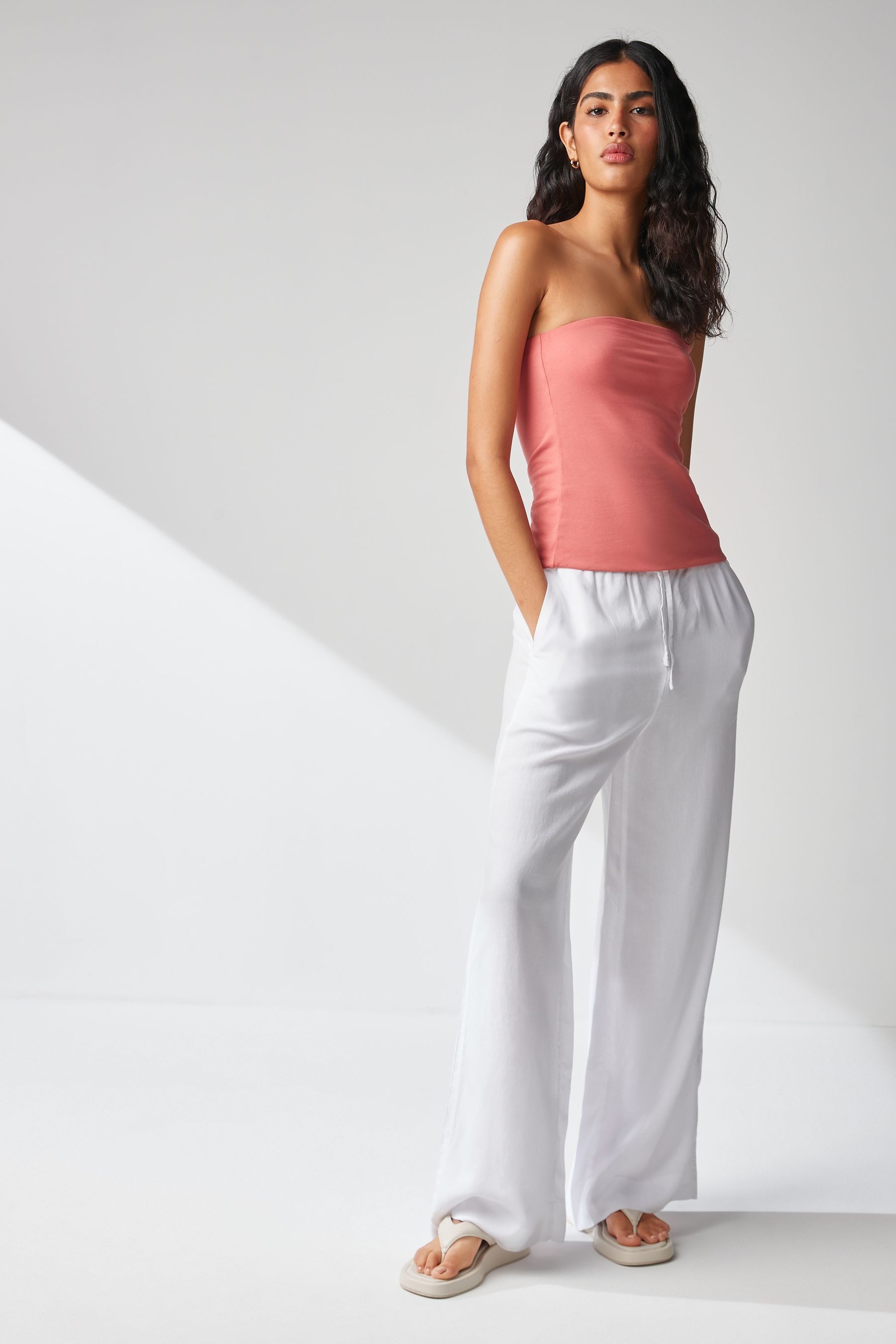 Next Bandeautop Bandeau-Schlauchtop mit hohem Baumwollanteil (1-tlg)