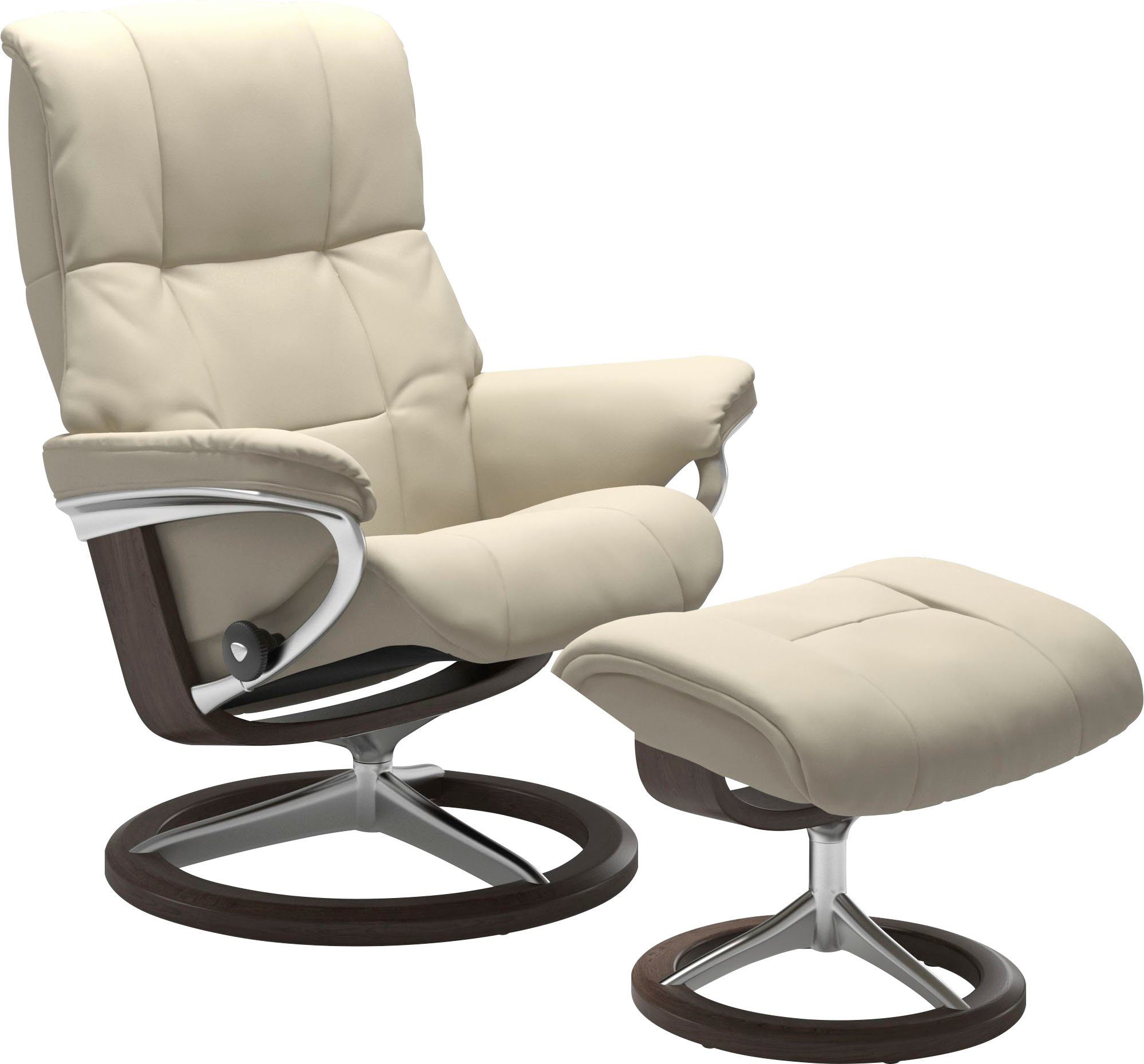Stressless® Relaxsessel Mayfair (Set, Relaxsessel mit Hocker), mit Hocker, mit Signature Base, Größe S, M & L, Gestell Wenge