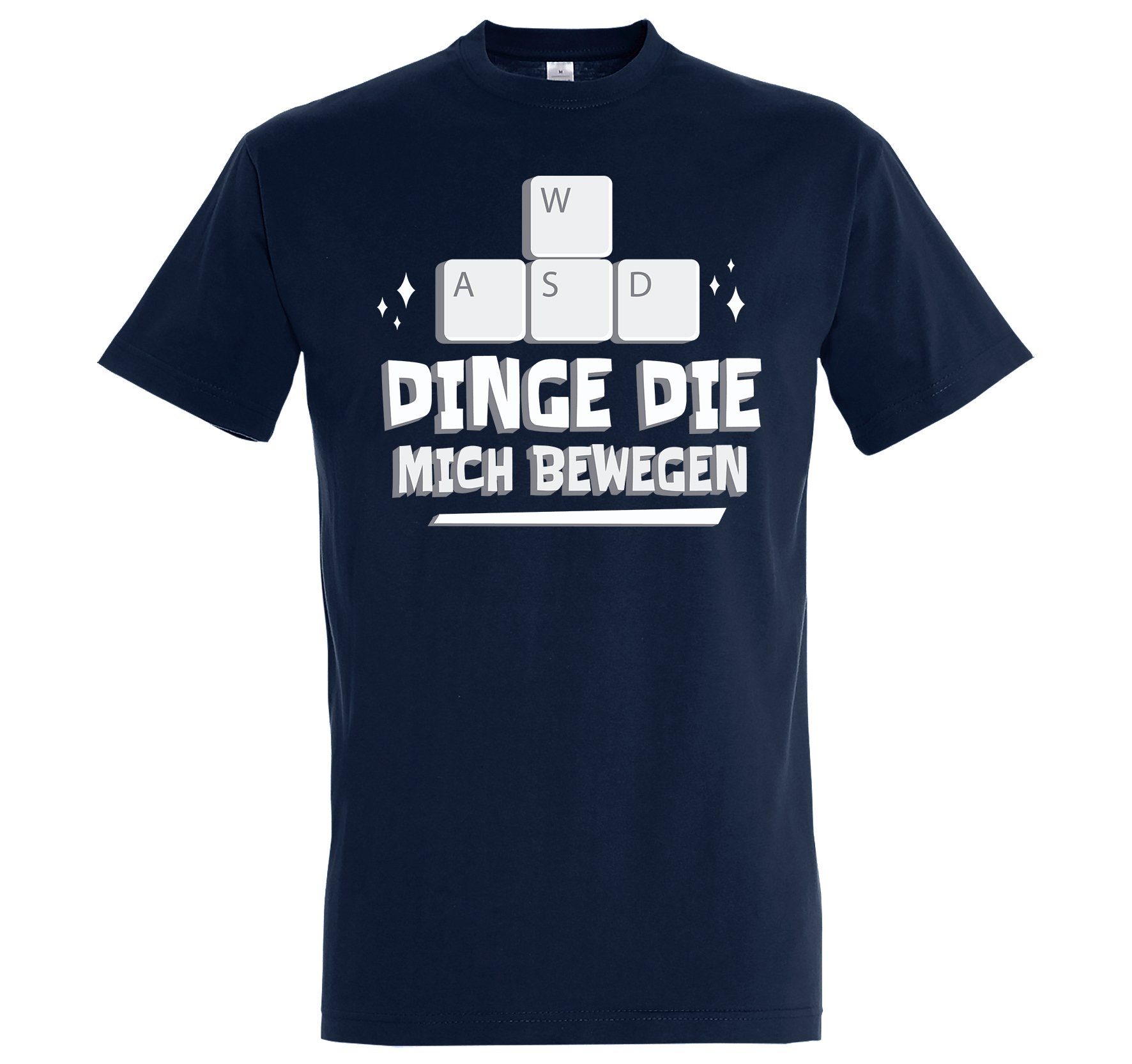 T-Shirt lustigem Navyblau Herren mit Die Bewegen Frontprint Youth Mich Gamer Shirt Designz Dinge