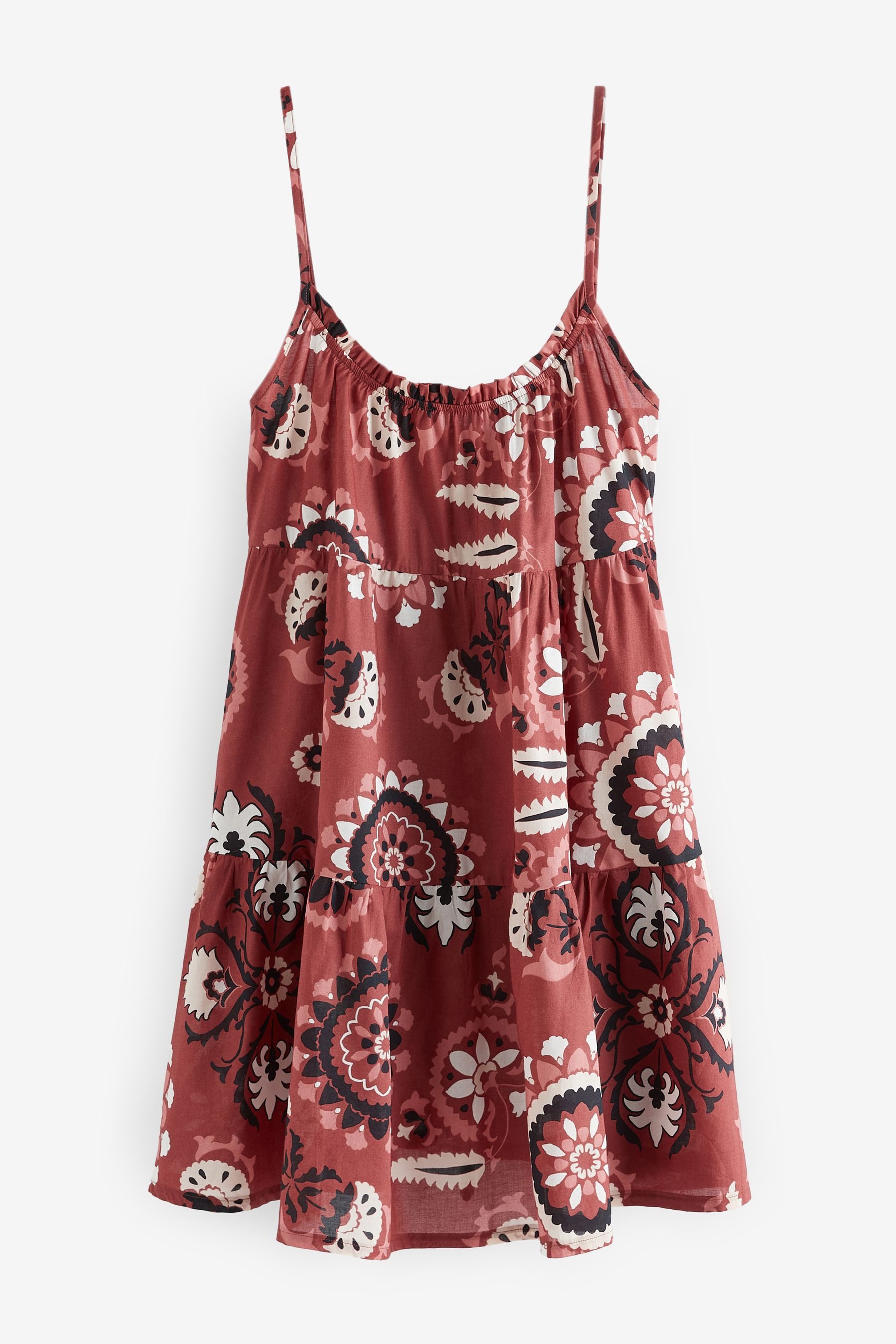 Next Sommerkleid Gestuftes Mini-Sommerkleid, Kurzgröße (1-tlg) günstig online kaufen
