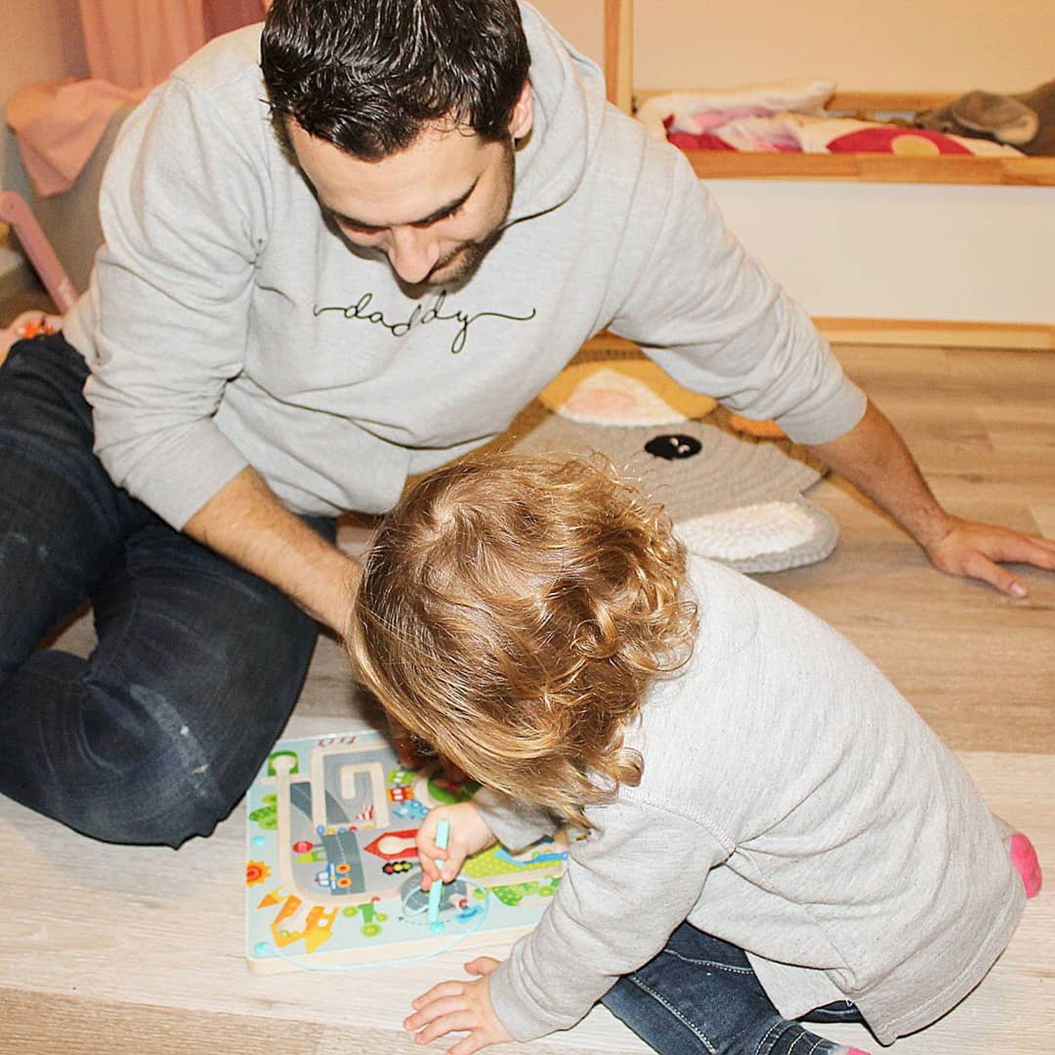 Puzzle Tooky Toy Kalenderuhr Jahresuhr - Kinder-Spielzeug Holz-Spielzeug Lern-Spielzeug, Puzzleteile