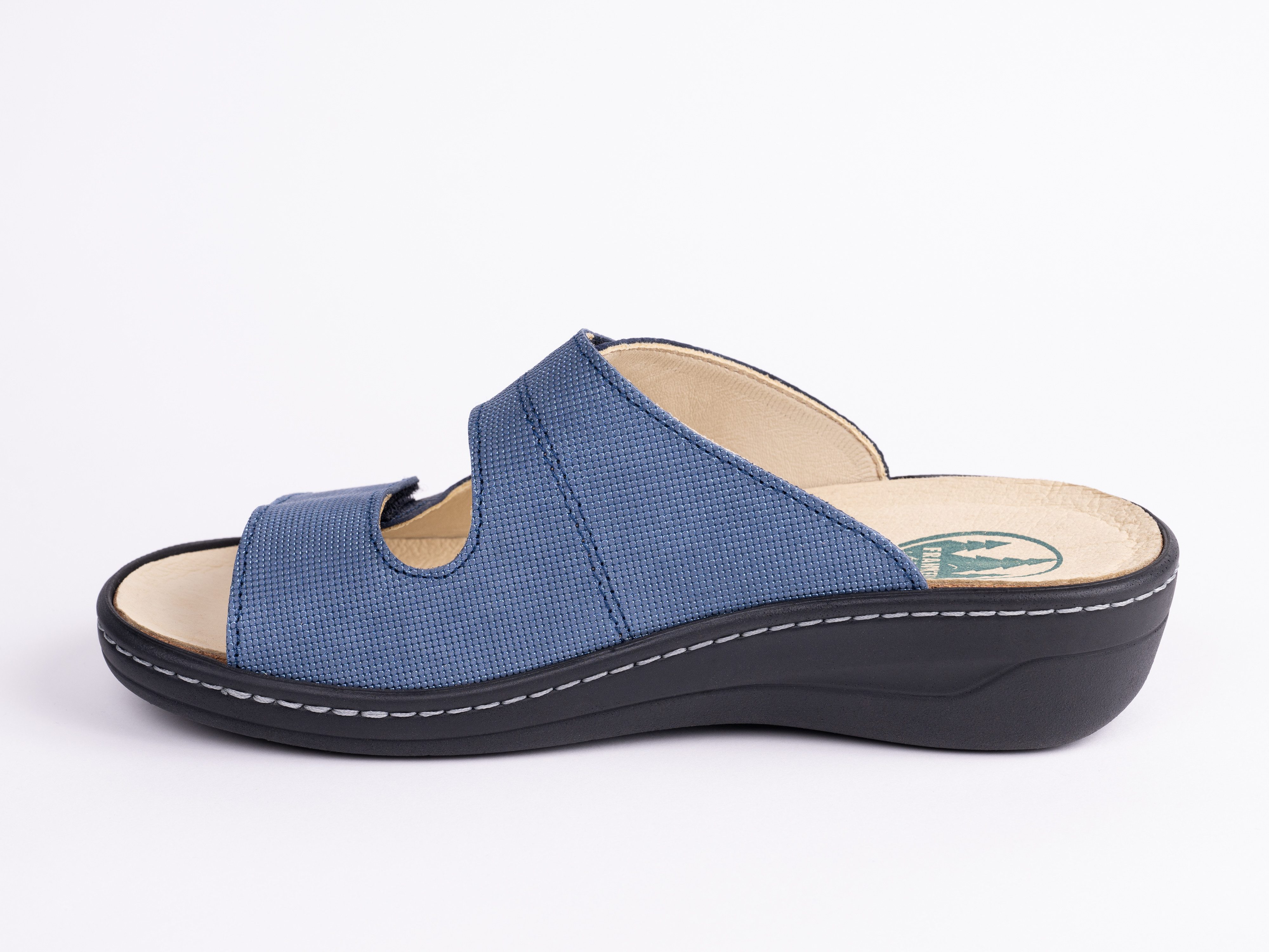 Franken-Schuhe Art. 3020-W40 Farbe: blue sky Damen Pantolette (lose Korkein günstig online kaufen