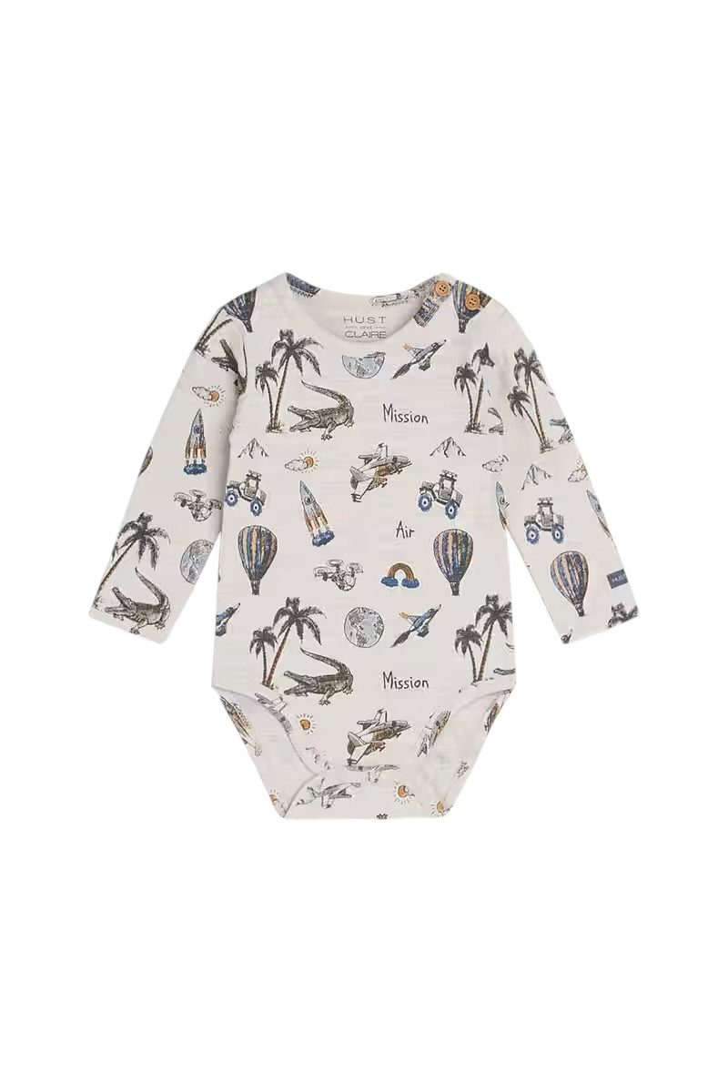 Hust & Claire Langarmbody Billy (1-tlg) mit Druckknöpfen im Schritt