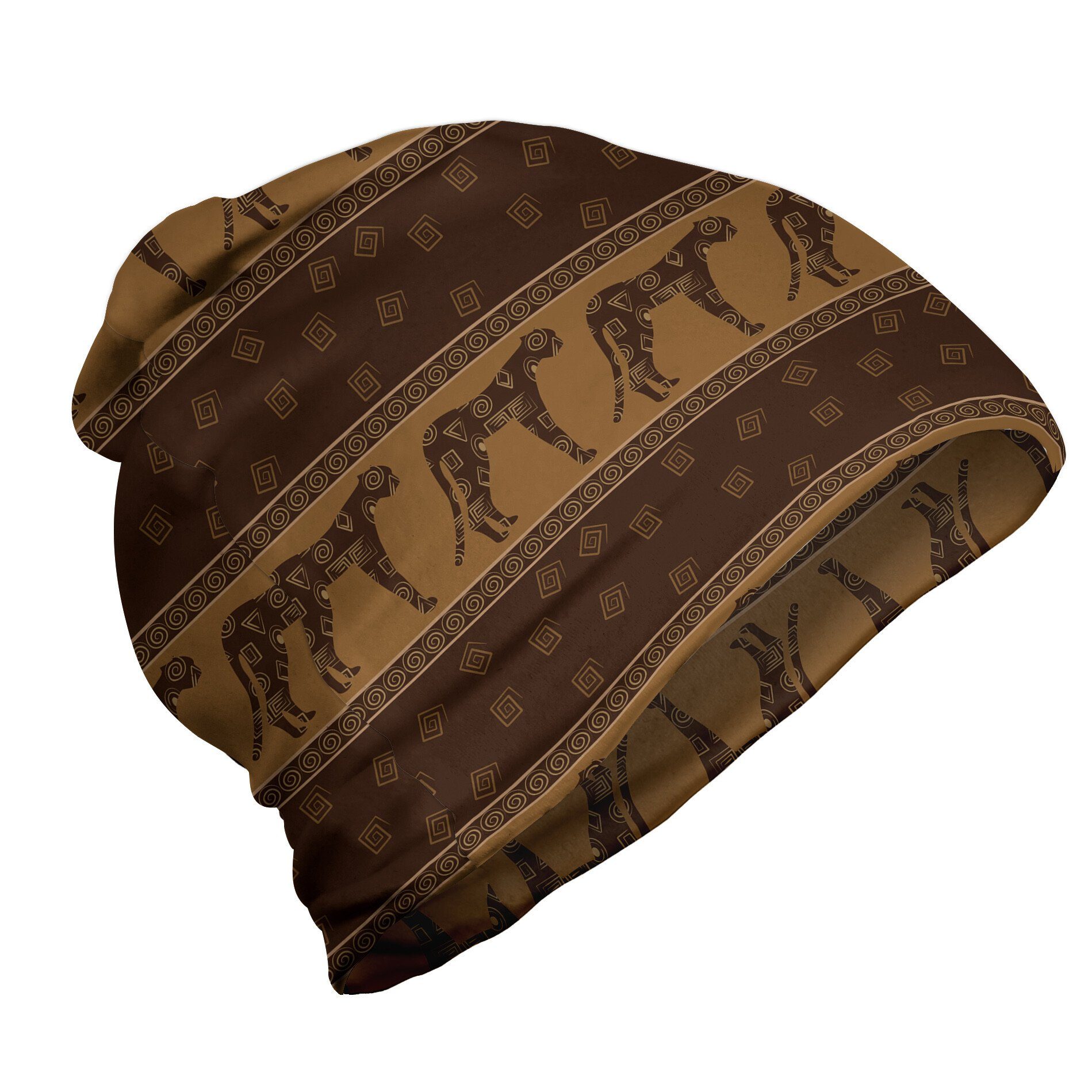 Abakuhaus Beanie Wandern im Freien Safari Leopards Geometrische Formen