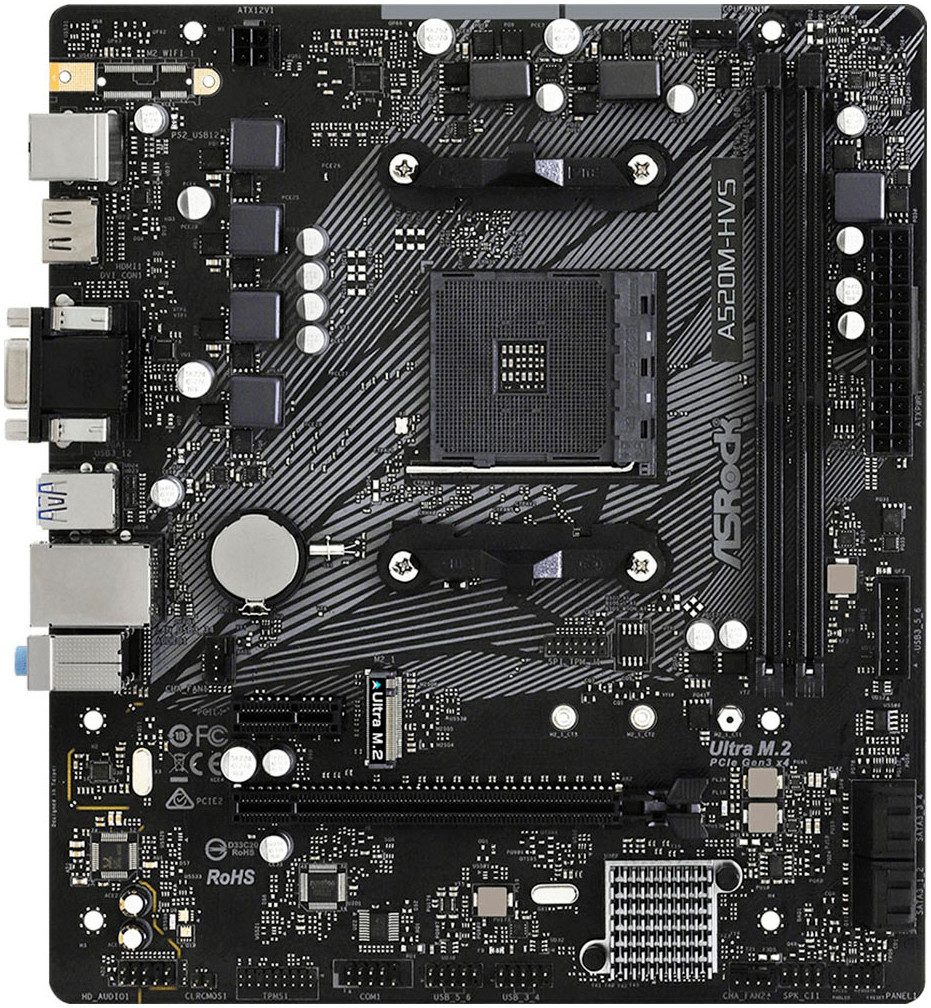 Asrock A520M-HVS Mainboard
