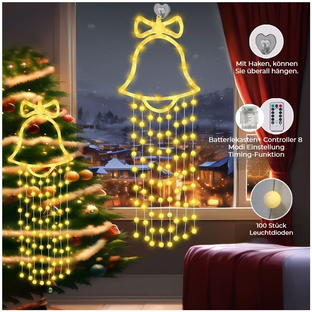 QUBEBU LED-Lichterkette 90cm Groß LED Hänger günstig online kaufen