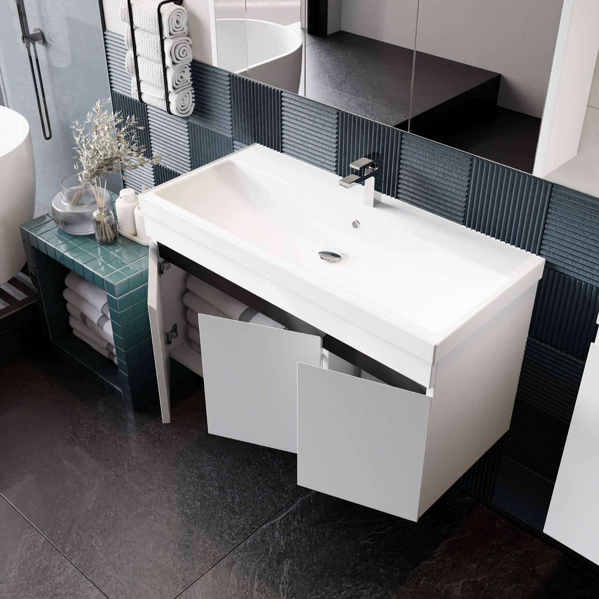 Karen Badmöbel-Set Badmöbel Set Venus, (Komplett-Set, Standartmäßig 3-Teili günstig online kaufen