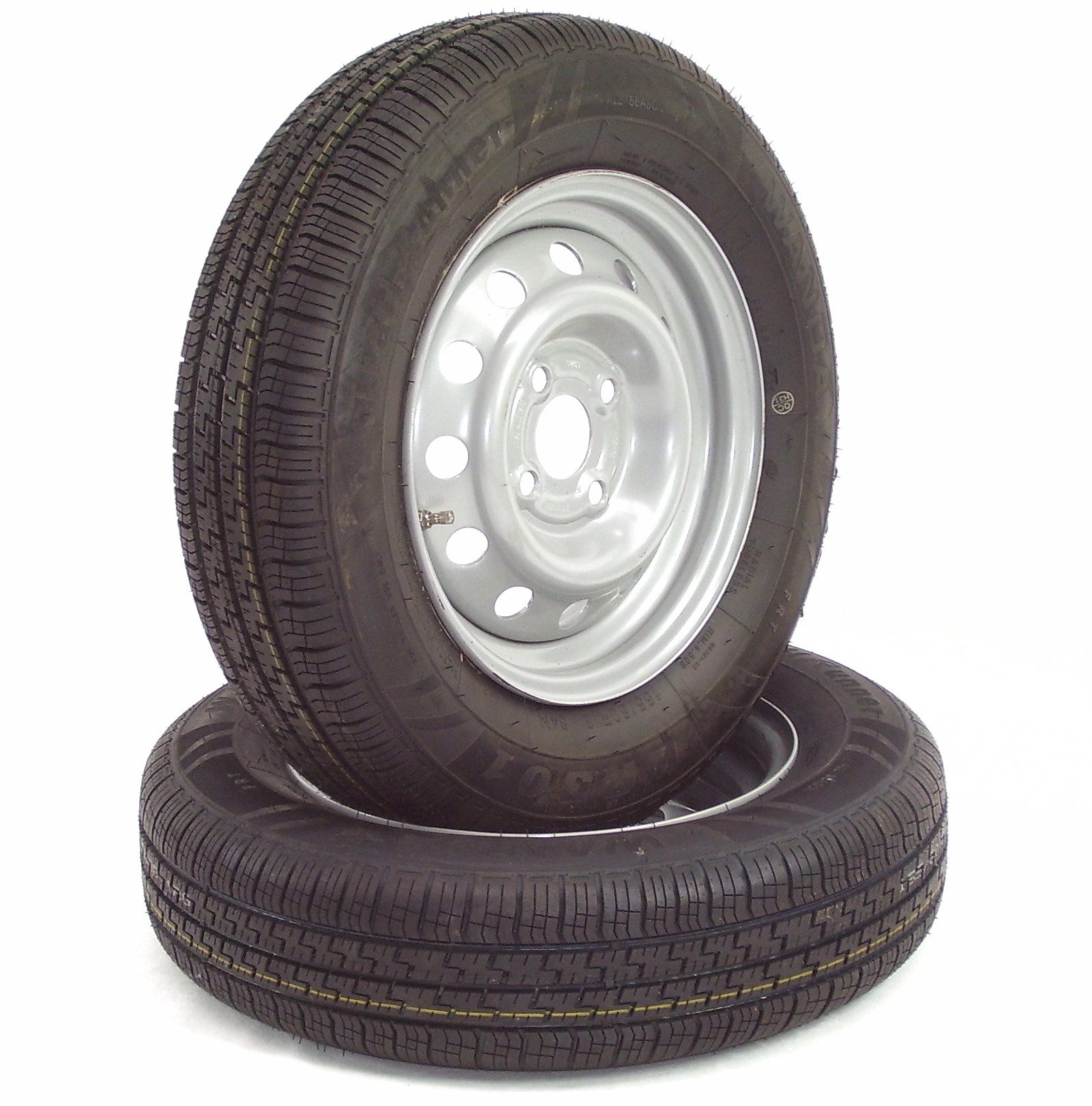 Apex Anhänger 2 x Komplettrad Anhängerrad Reifen 155/80R13 84N 100x4 TB129, 1-tlg.