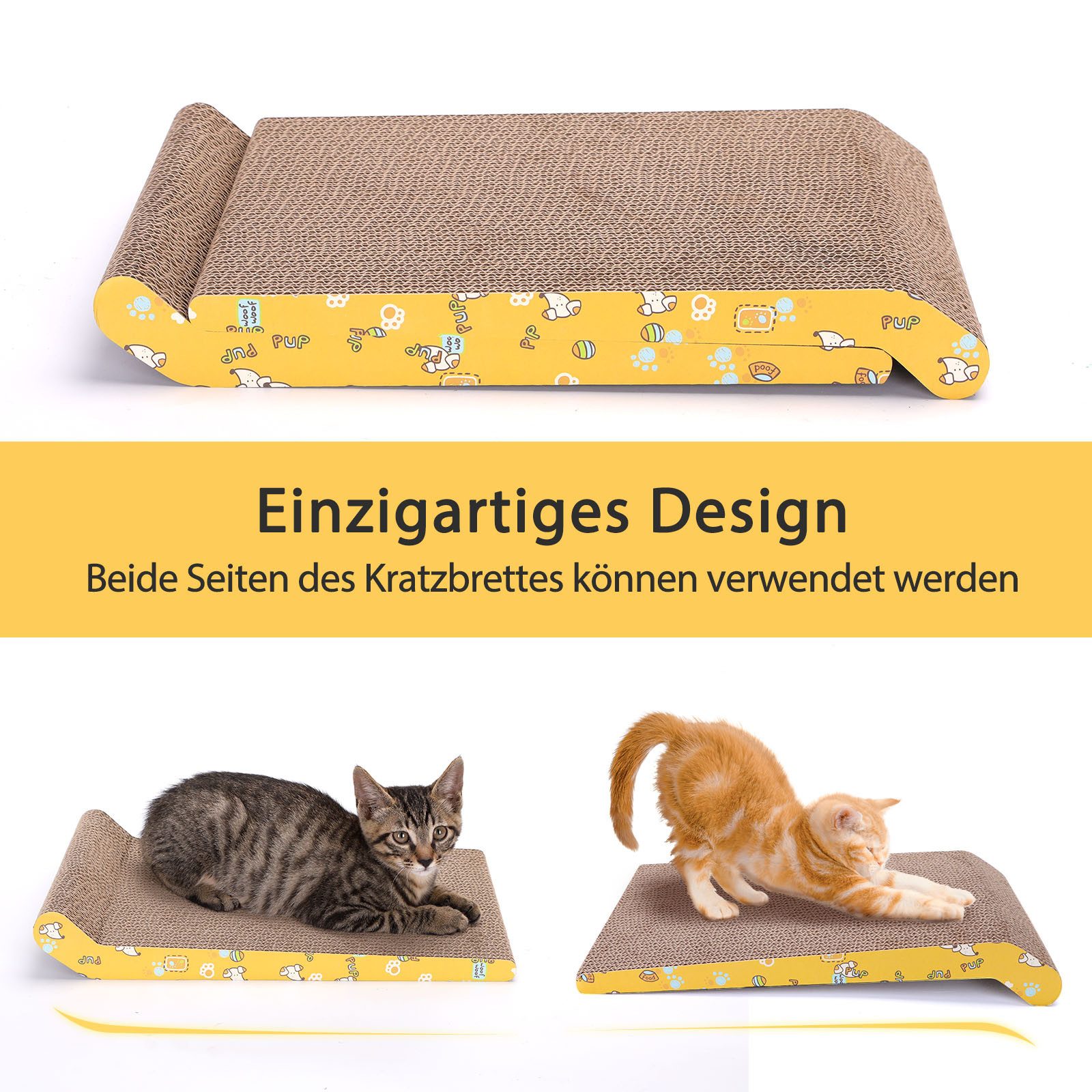 nobleza Kratzbrett 2 Stücke katzen kratzbrett mit Minze